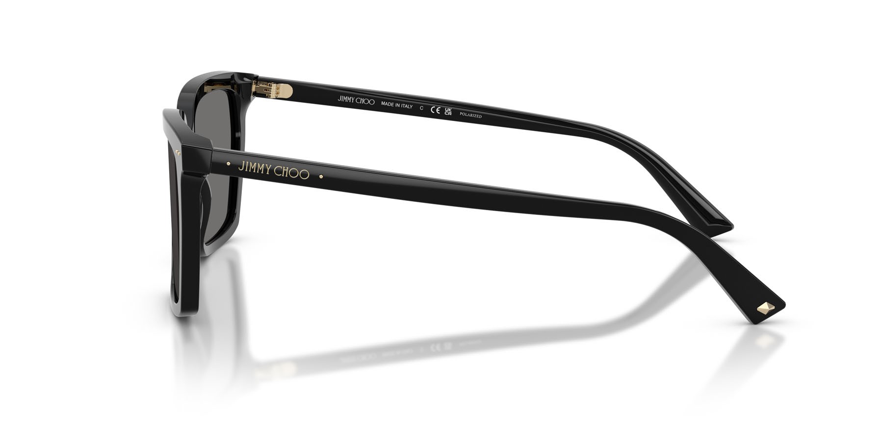 Occhiali da sole Jimmy Choo JC 5051 (500081) colore nero forma quadrato lenti grigio scuro