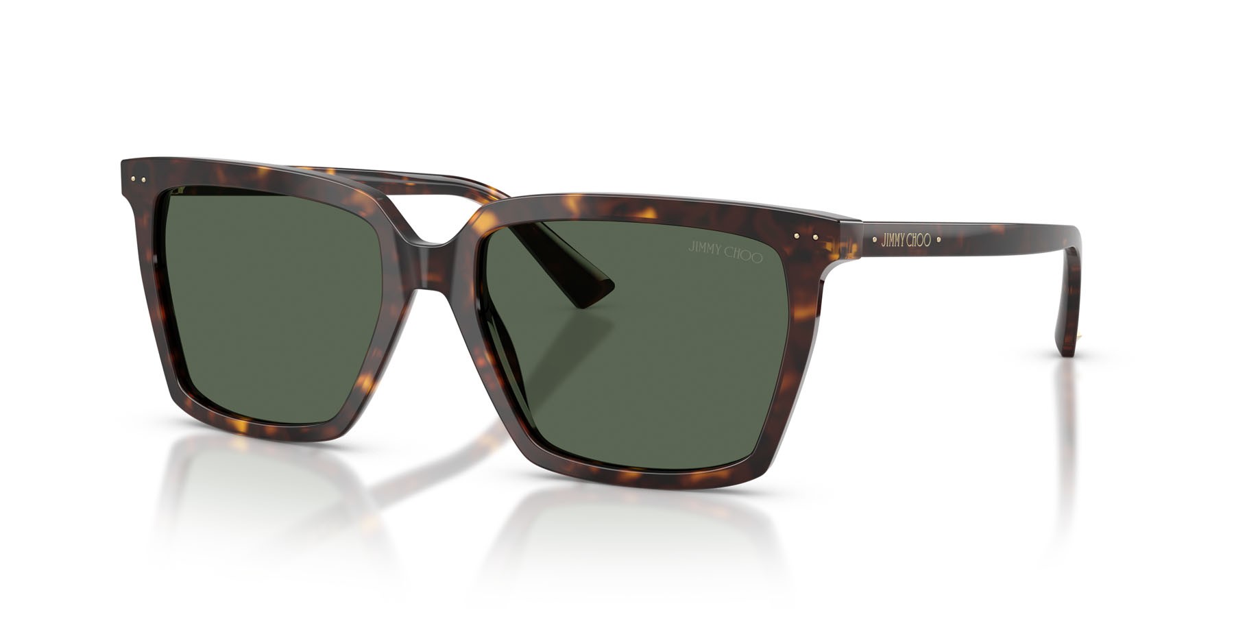 Occhiali da sole Jimmy Choo JC 5051 (500271) colore havana forma quadrato lenti verde scuro