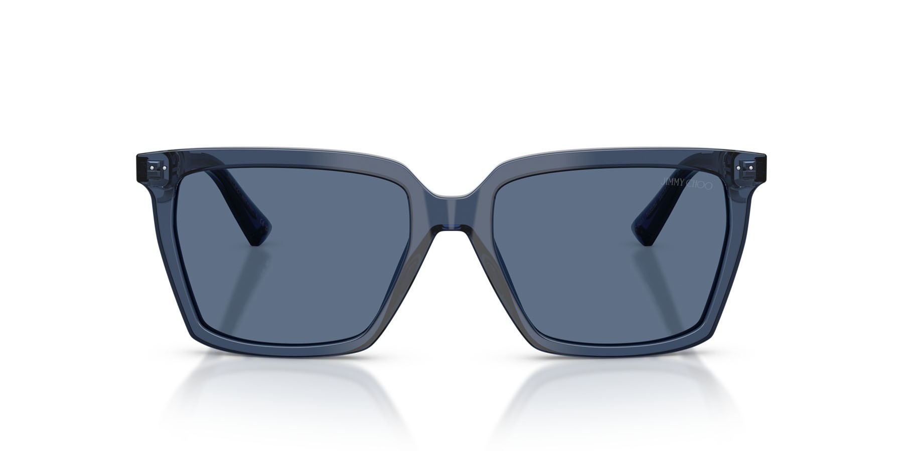 Occhiali da sole Jimmy Choo JC 5051 (503580) colore blu navy trasparente forma quadrato lenti blu