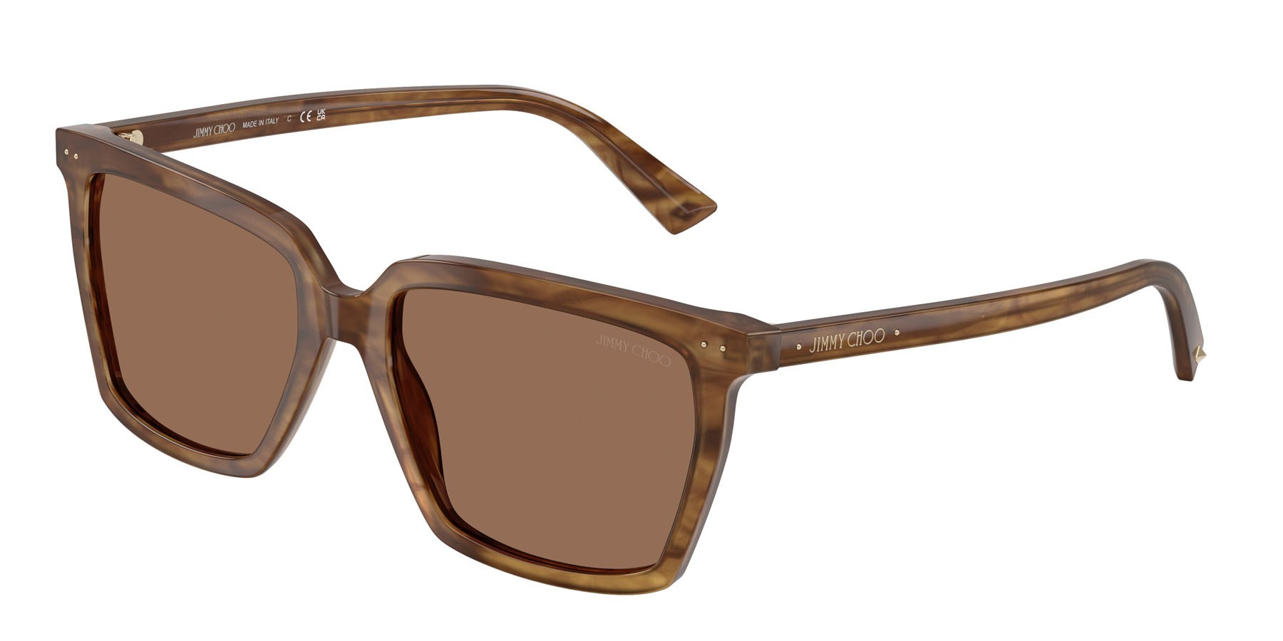 Occhiali da sole Jimmy Choo JC 5051 (508573) colore havana marrone forma quadrato lenti marrone scuro
