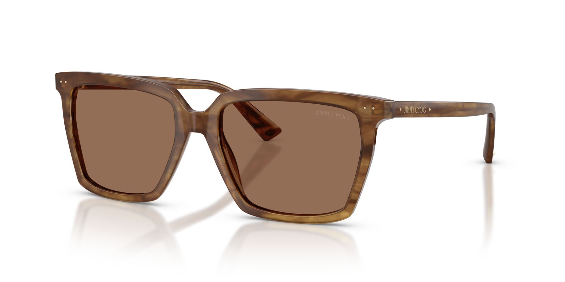 Occhiali da sole Jimmy Choo JC 5051 (508573) colore havana marrone forma quadrato lenti marrone scuro