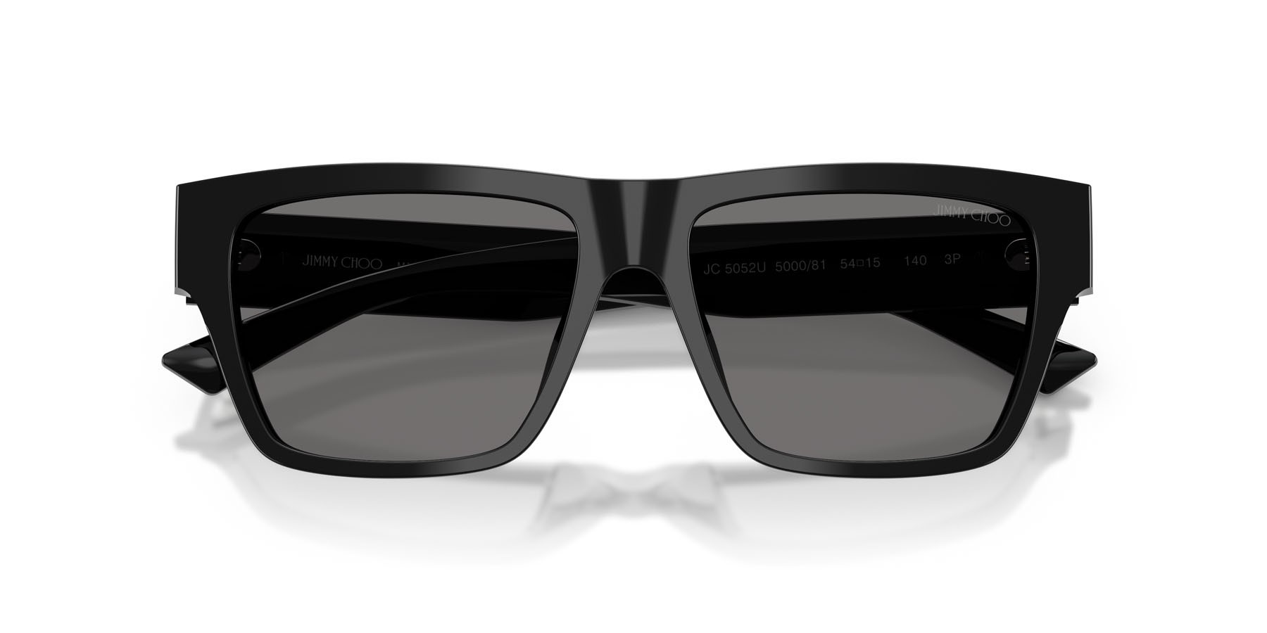 Occhiali da sole Jimmy Choo JC 5052U (500081) colore nero forma rettangolare lenti polarizzata grigio scuro