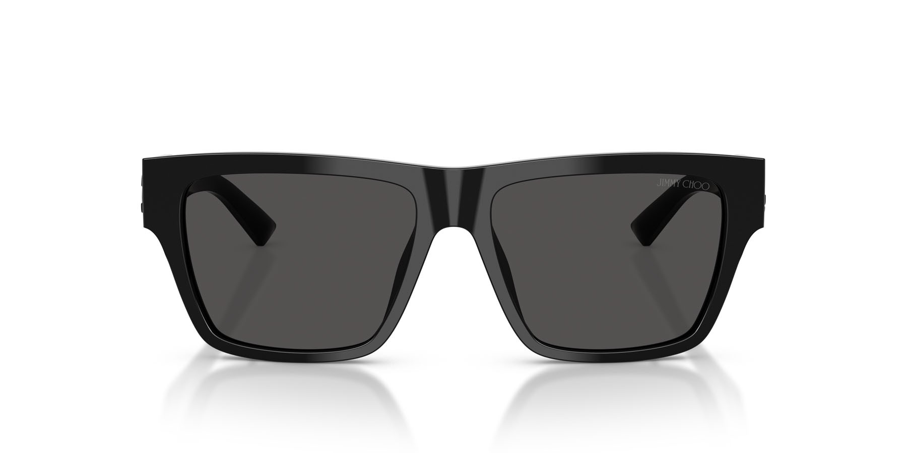 Occhiali da sole Jimmy Choo JC 5052U (500087) colore nero forma rettangolare lenti grigio scuro