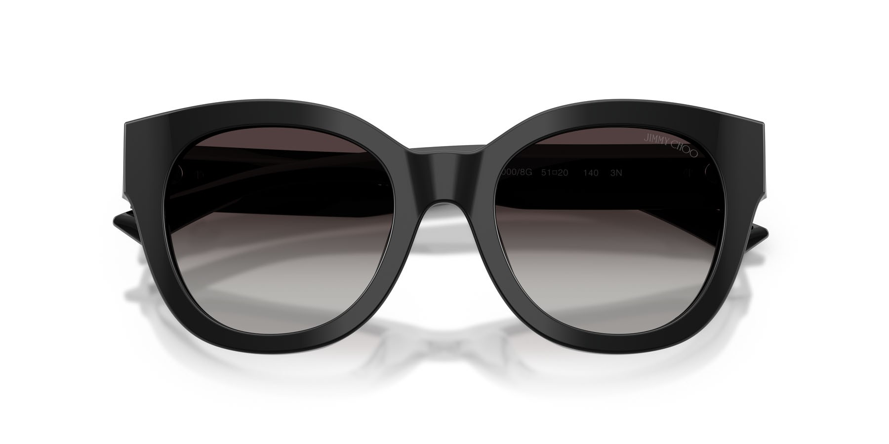 Occhiali da sole Jimmy Choo JC 5053 (50008G) colore nero forma rotondo lenti grigio sfumato