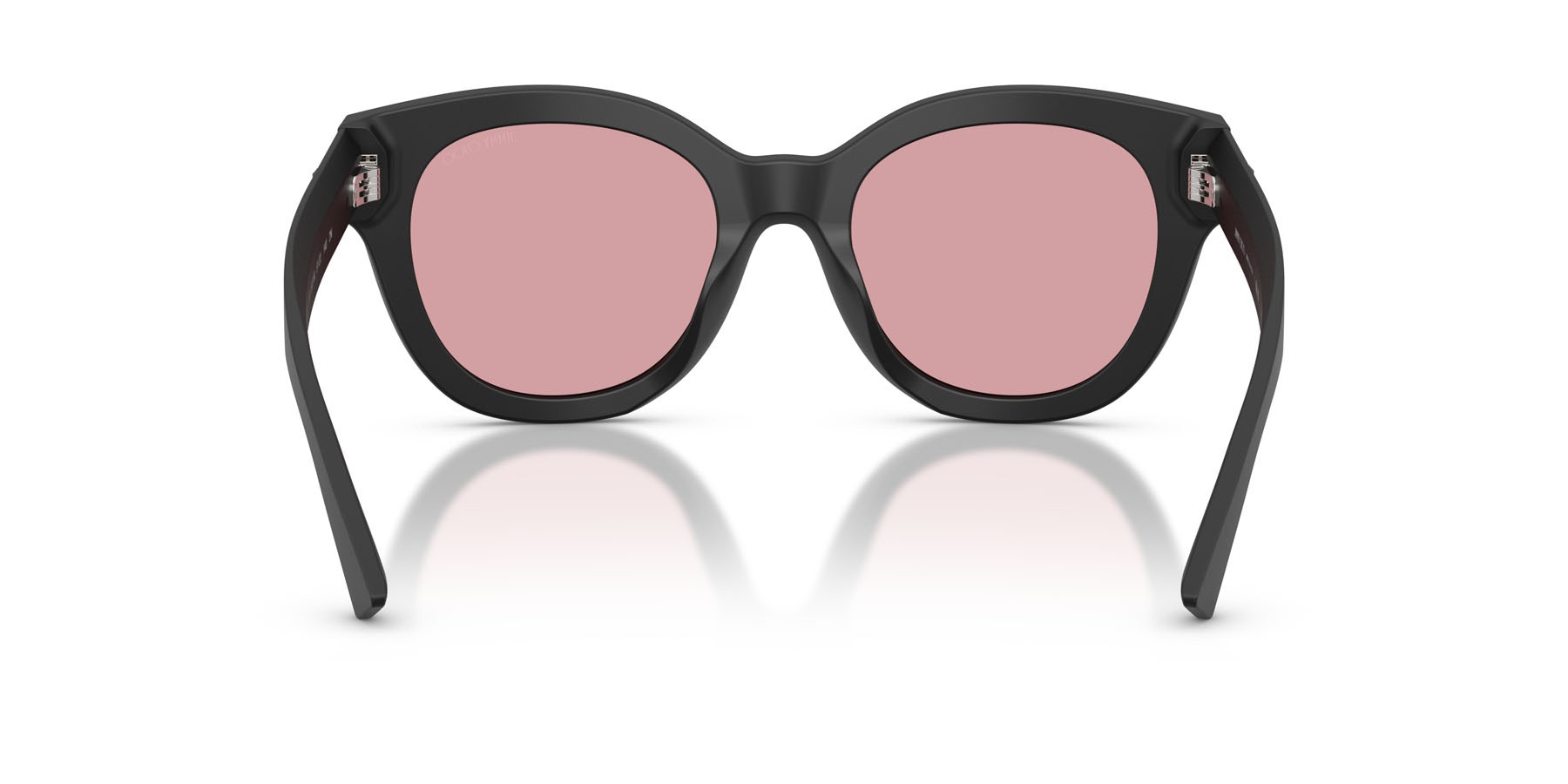 Sunglasses Jimmy Choo JC 5053 (50019L) color nero opaco shape round lenses violetto chiaro/flash argento