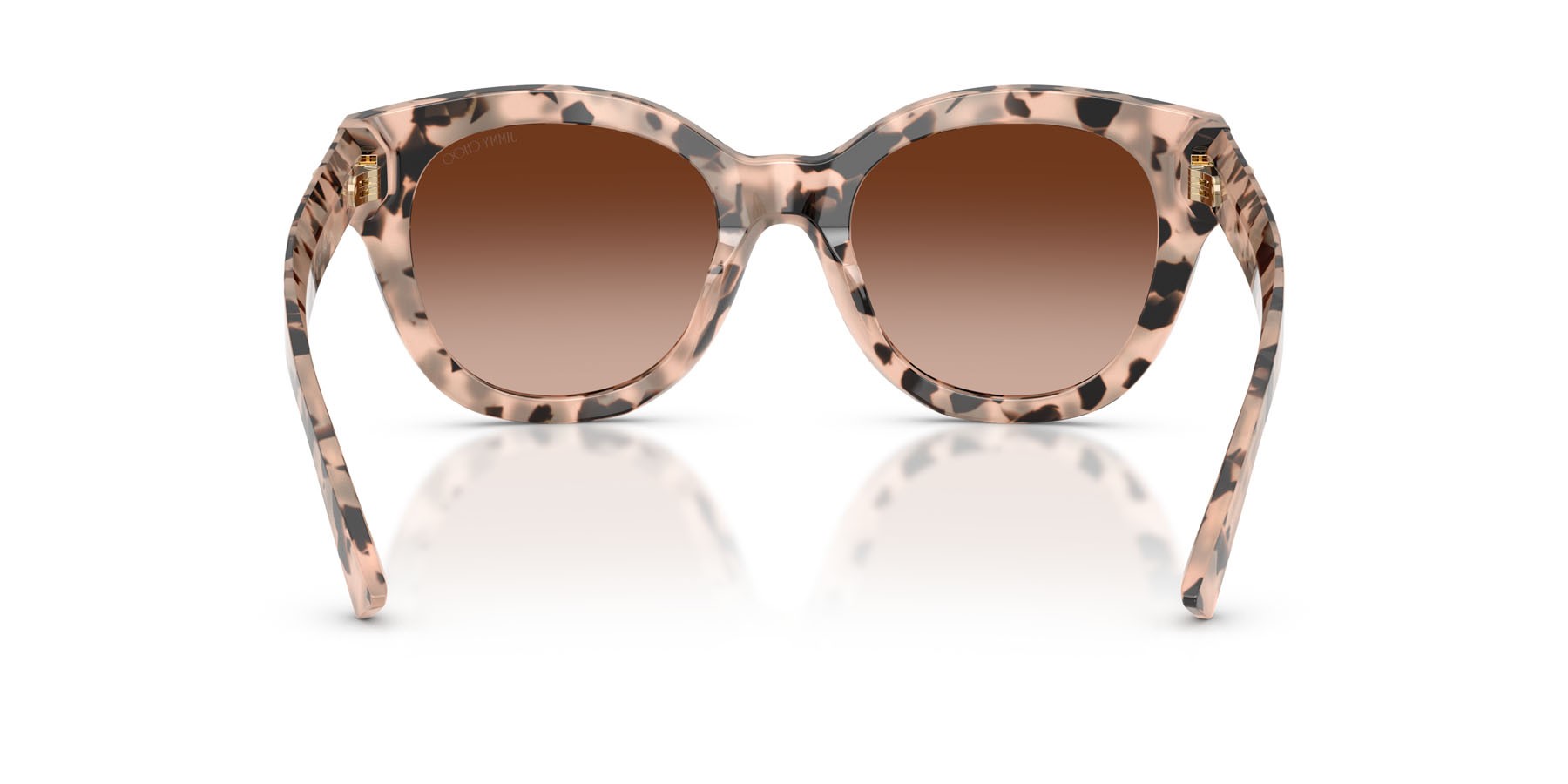 Sunglasses Jimmy Choo JC 5053 (508013) color havana rosa shape round lenses marrone sfumato