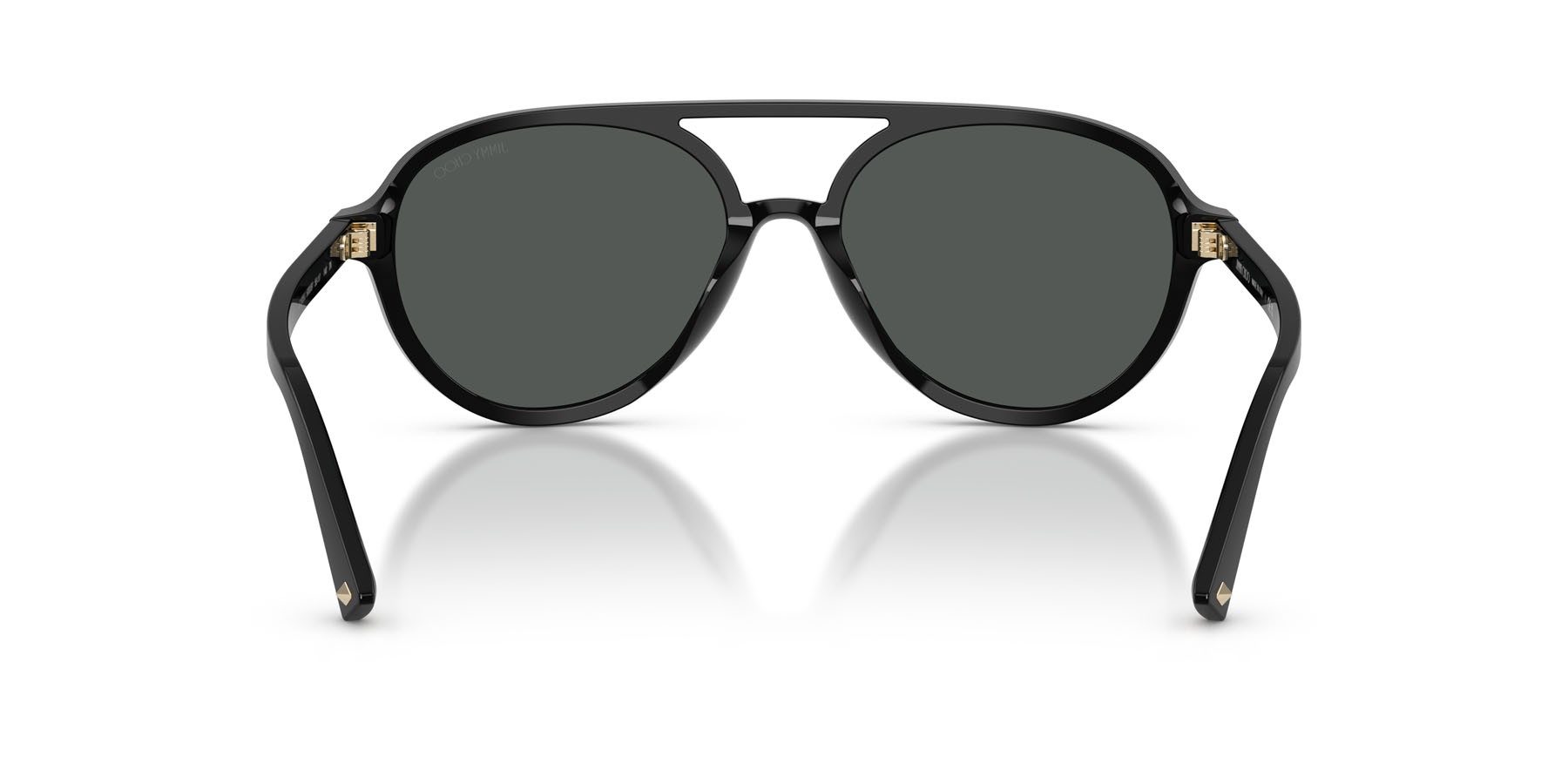 Occhiali da sole Jimmy Choo JC 5055U (500087) colore nero forma aviator lenti grigio scuro