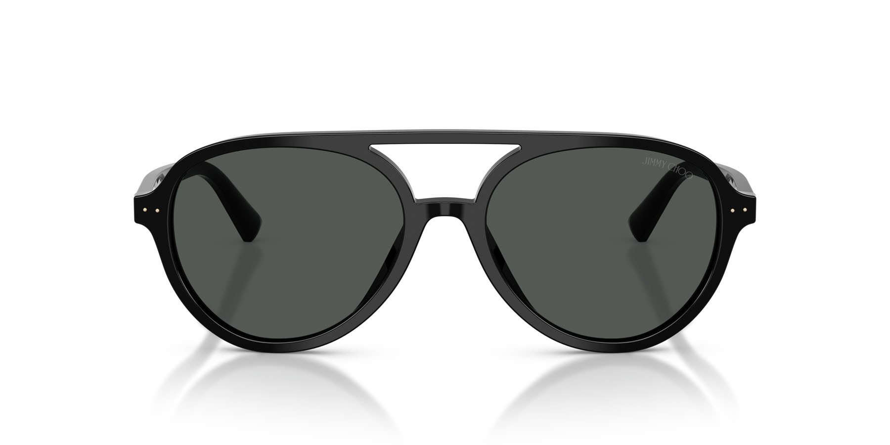Occhiali da sole Jimmy Choo JC 5055U (500087) colore nero forma aviator lenti grigio scuro