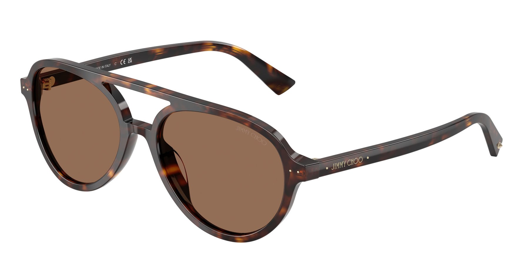 Sunglasses Jimmy Choo JC 5055U (500273) color havana shape aviator lenses marrone scuro