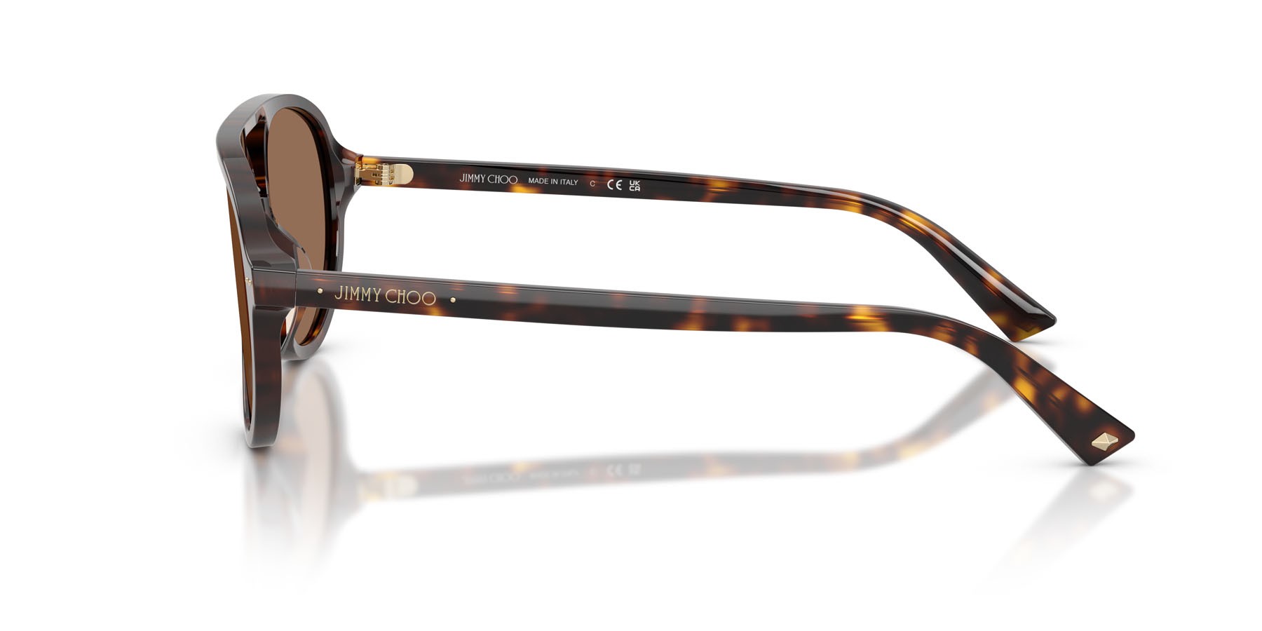 Sunglasses Jimmy Choo JC 5055U (500273) color havana shape aviator lenses marrone scuro