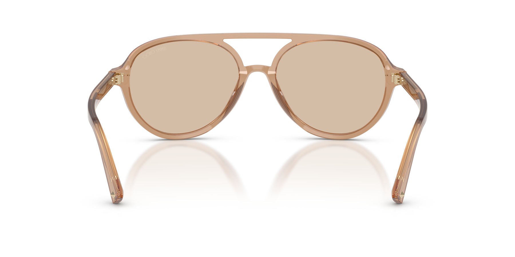 Occhiali da sole Jimmy Choo JC 5055U (507693) colore tan trasparente forma aviator lenti marrone
