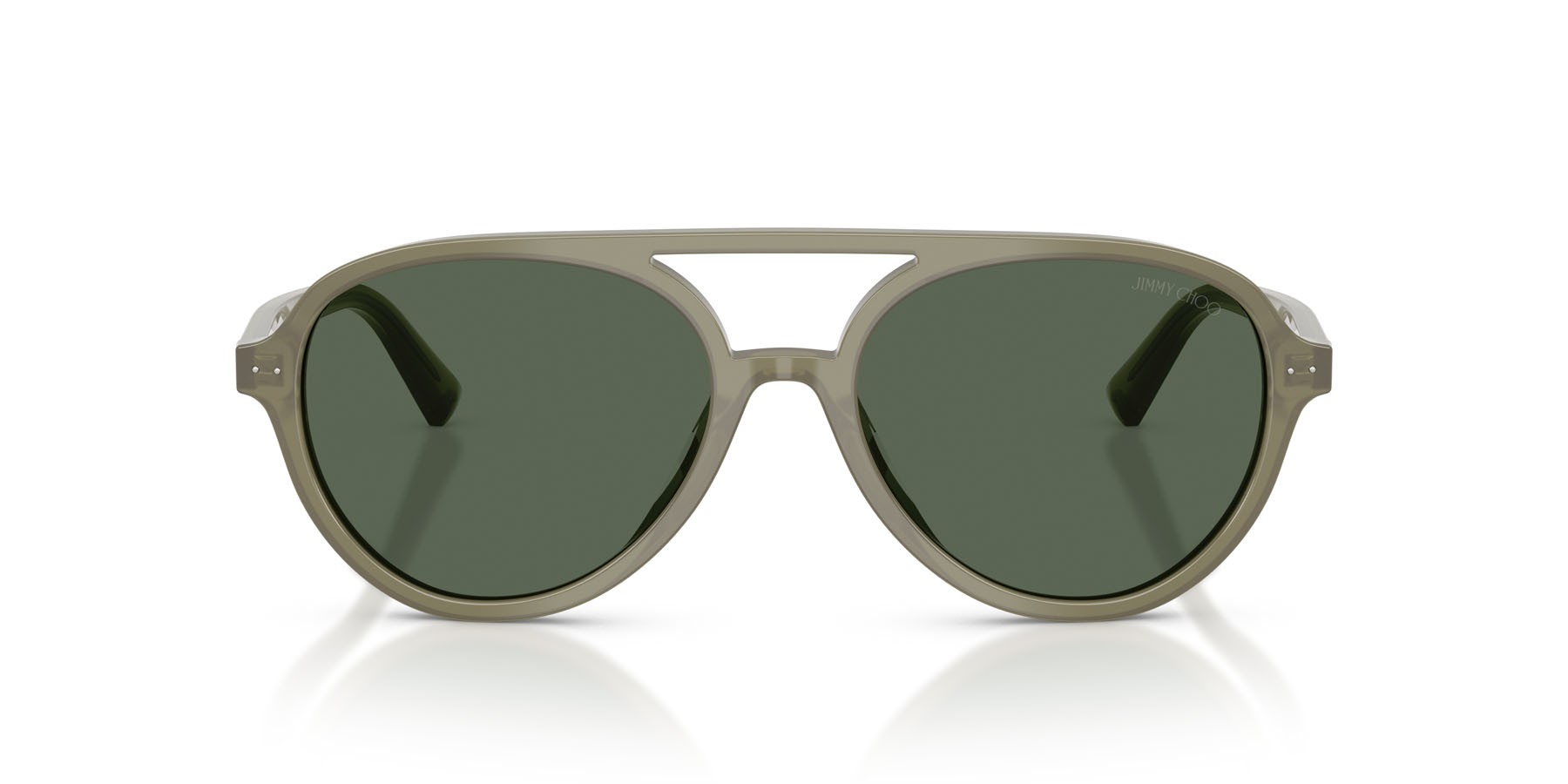Occhiali da sole Jimmy Choo JC 5055U (508271) colore verde opalino forma aviator lenti verde scuro