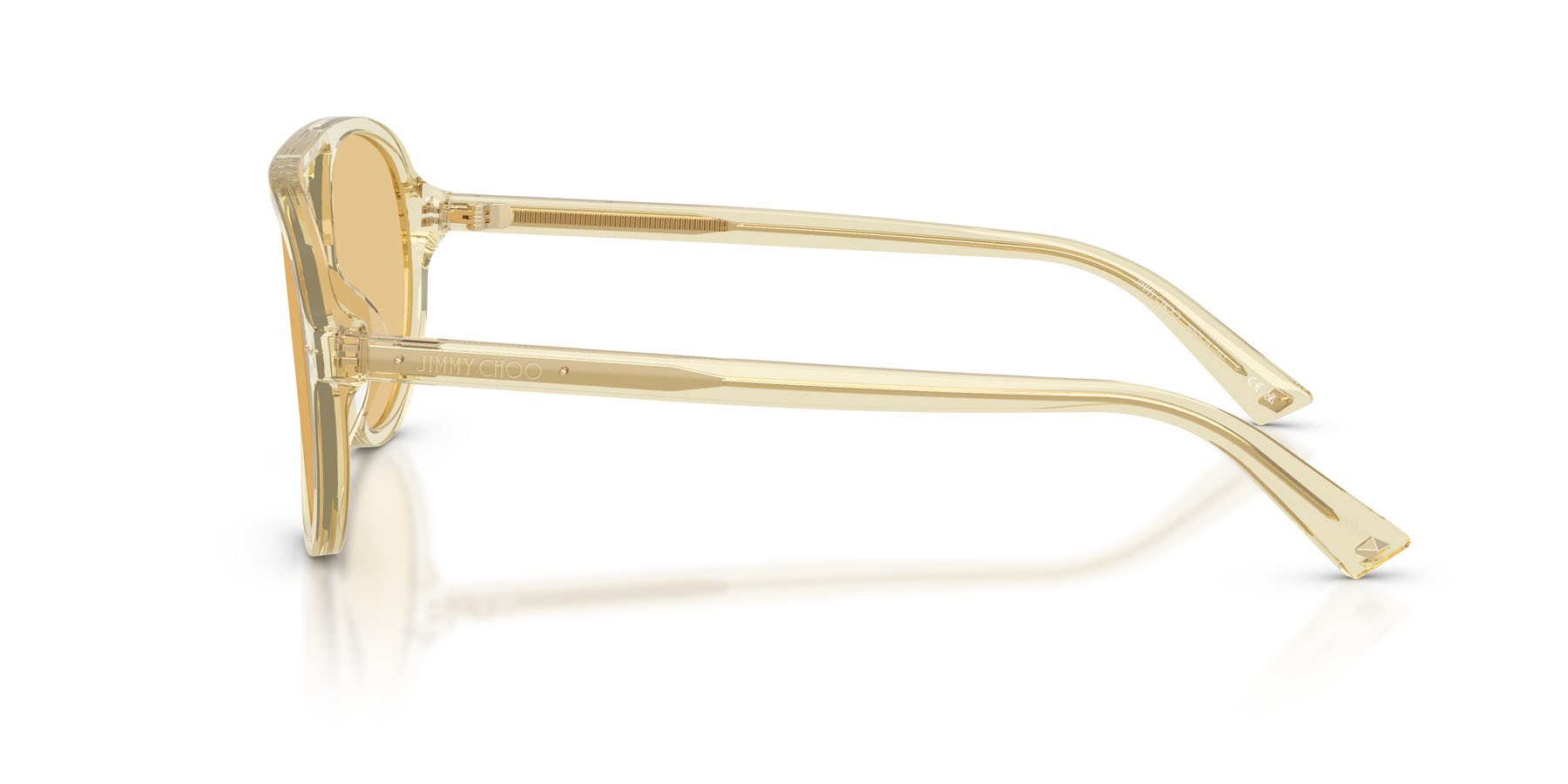 Sunglasses Jimmy Choo JC 5055U (5083/8) color giallo trasparente shape aviator lenses giallo