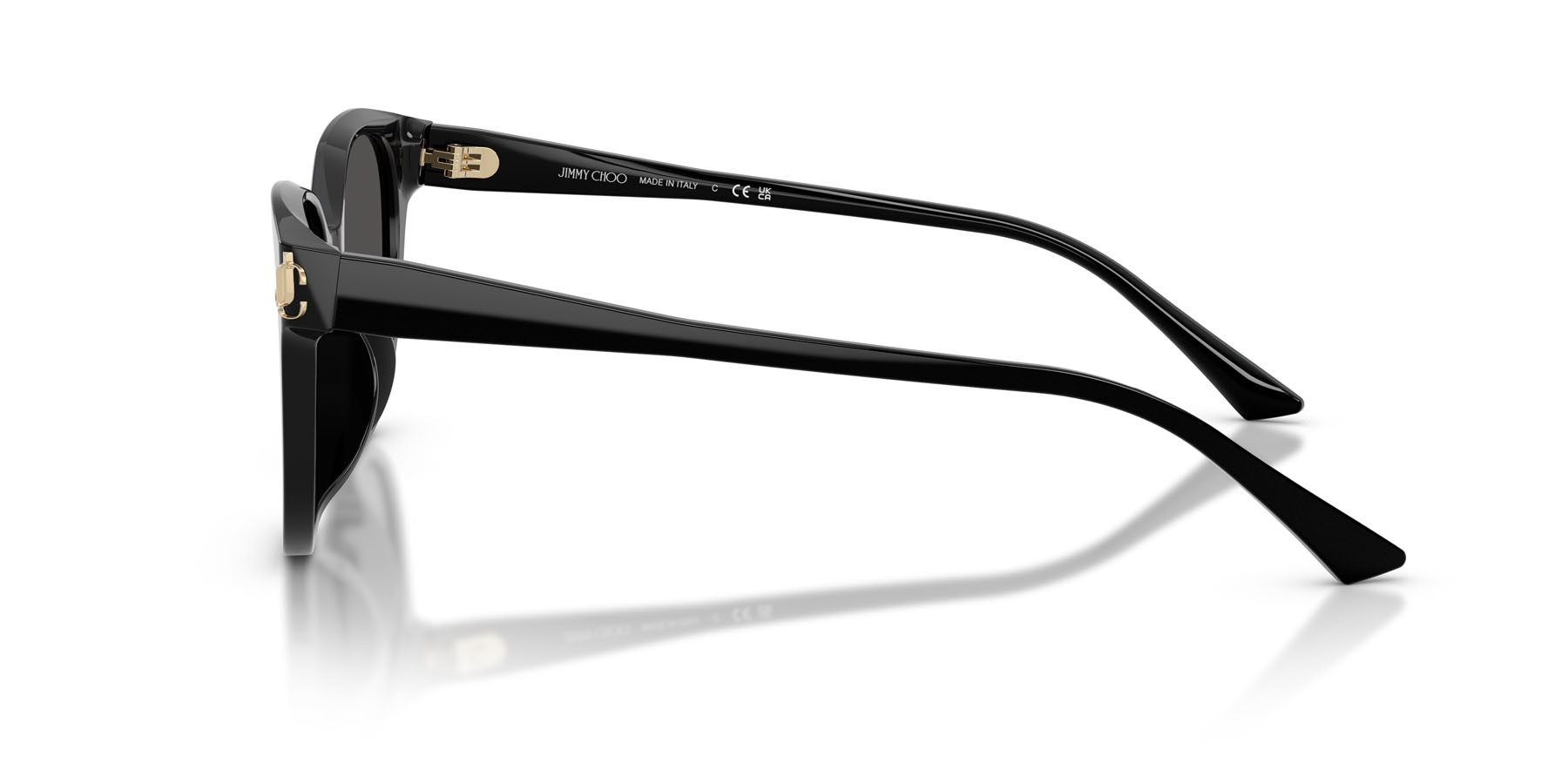Occhiali da sole Jimmy Choo JC 5057D (500087) colore nero forma pantos lenti grigio scuro