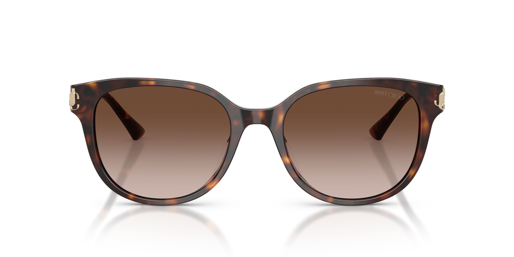 Occhiali da sole Jimmy Choo JC 5057D (500213) colore havana forma pantos lenti marrone sfumato