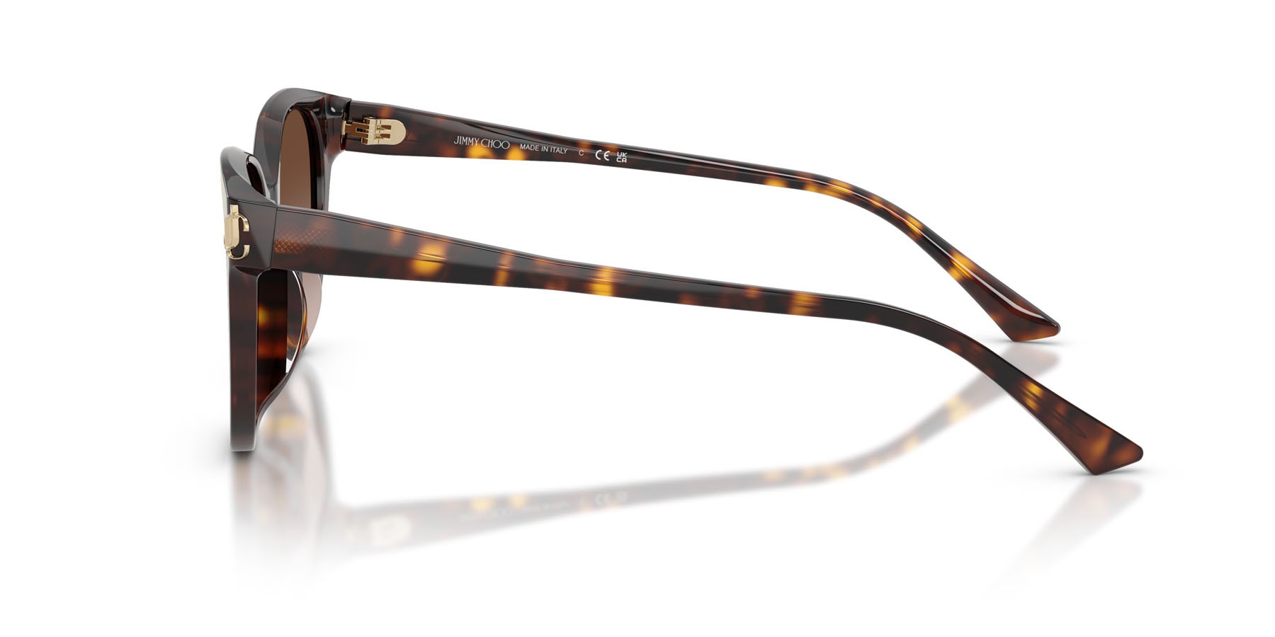Occhiali da sole Jimmy Choo JC 5057D (500213) colore havana forma pantos lenti marrone sfumato