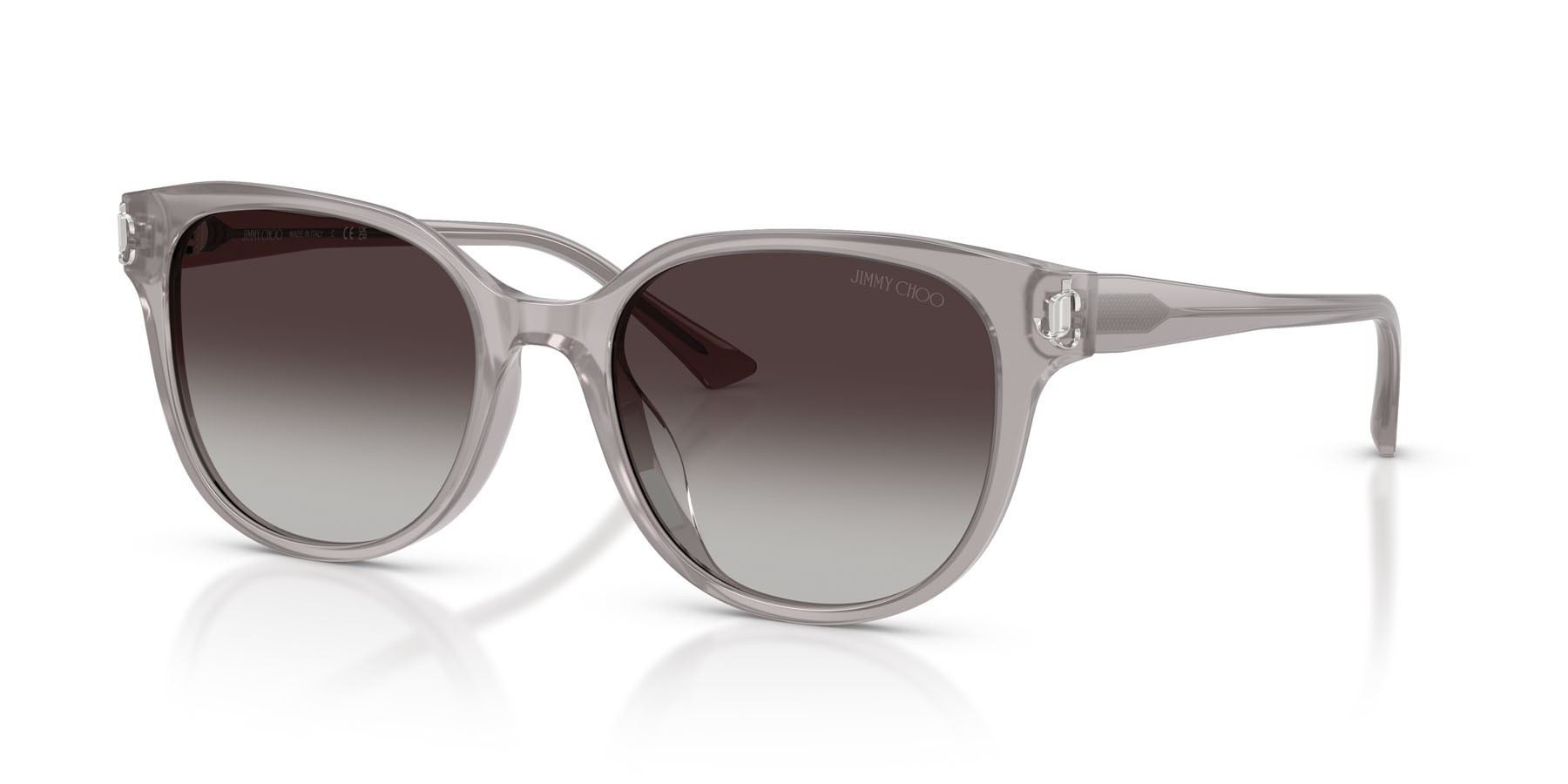 Occhiali da sole Jimmy Choo JC 5057D (50968G) colore opaline gray forma pantos lenti grigio sfumato