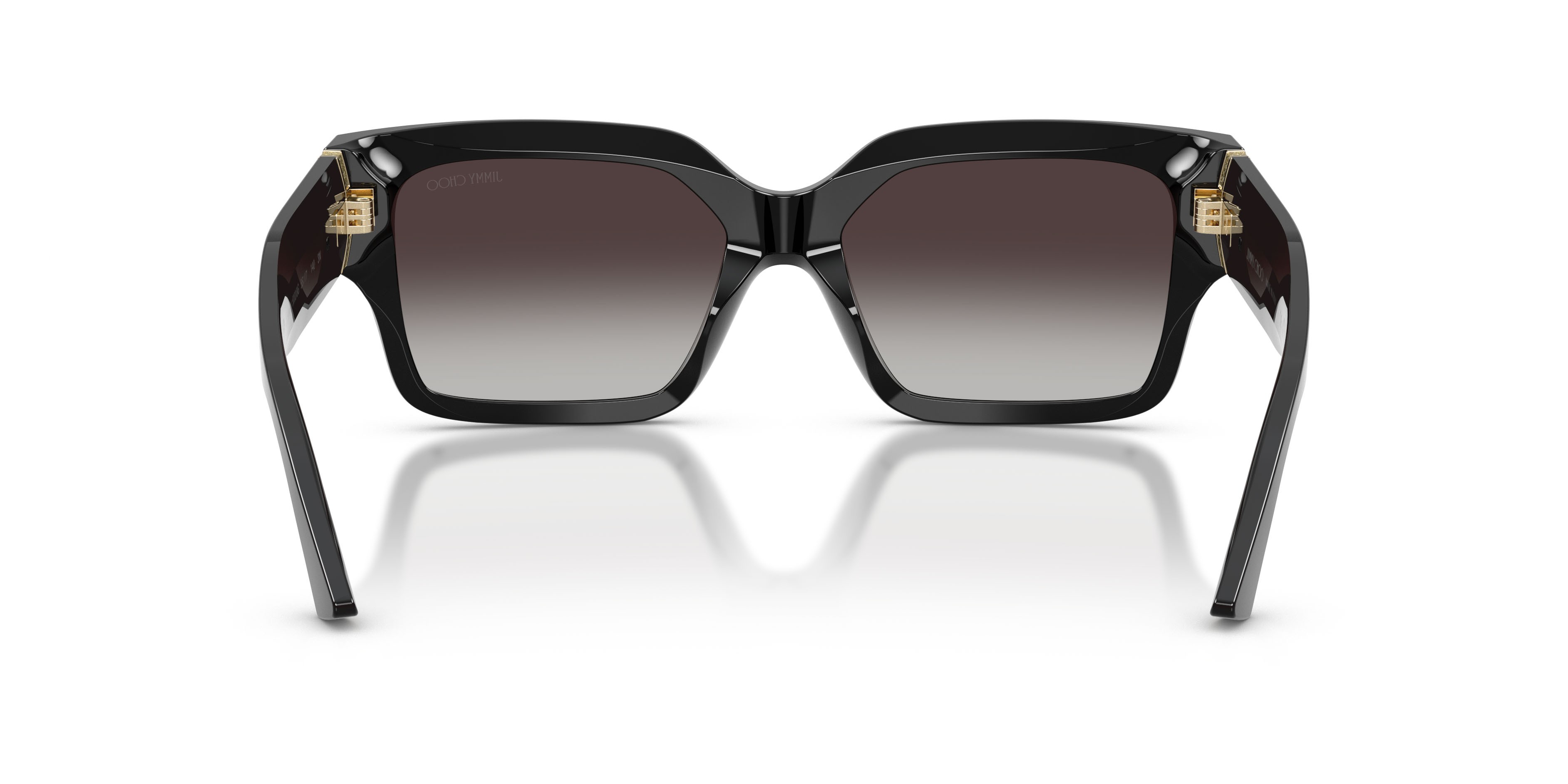 Sunglasses Jimmy Choo JC 5058JU (50008G) color nero shape rectangle lenses sfumato grigio