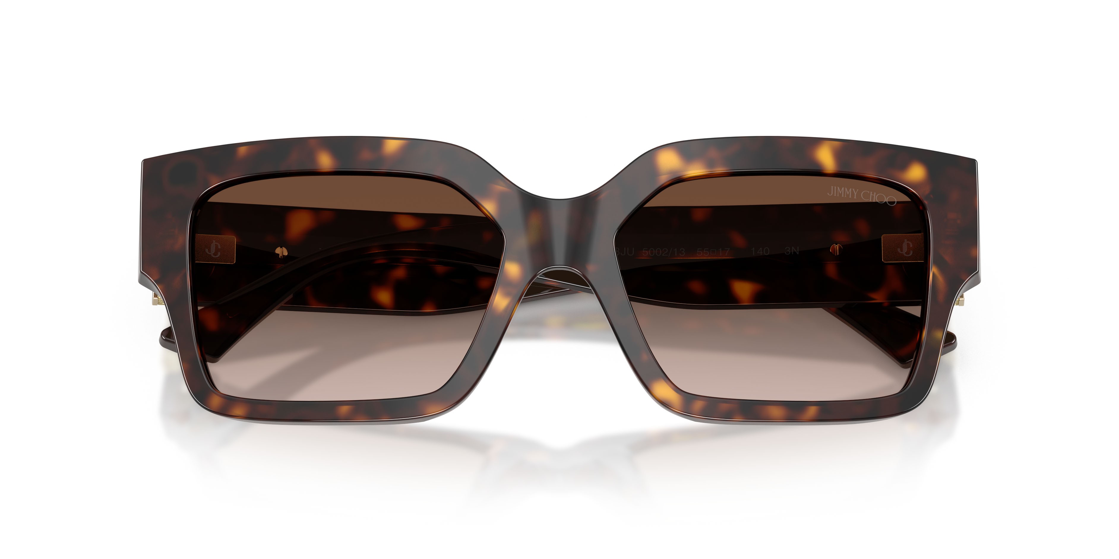 Sunglasses Jimmy Choo JC 5058JU (500213) color havana shape rectangle lenses marrone sfumato