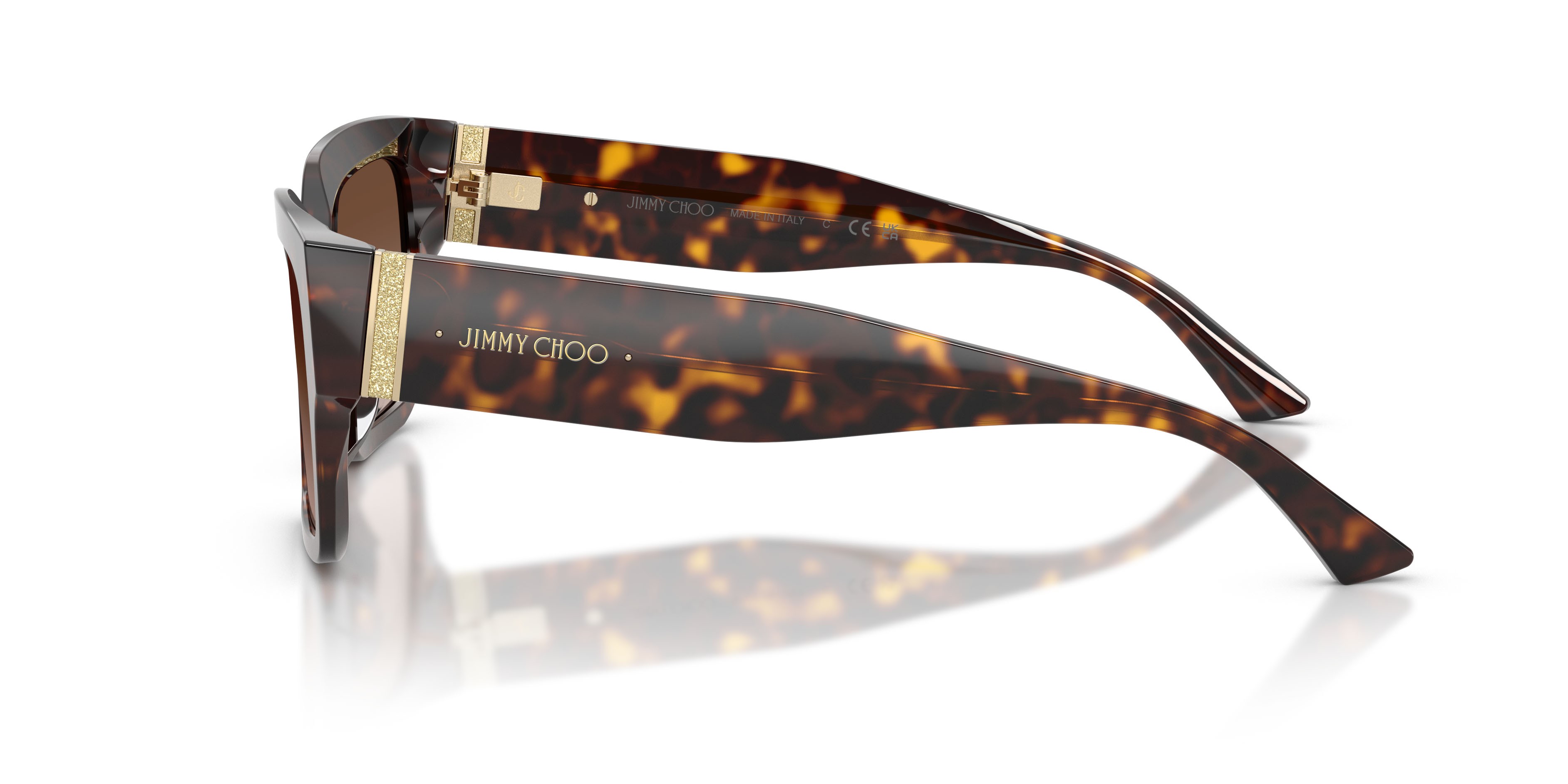 Sunglasses Jimmy Choo JC 5058JU (500213) color havana shape rectangle lenses marrone sfumato