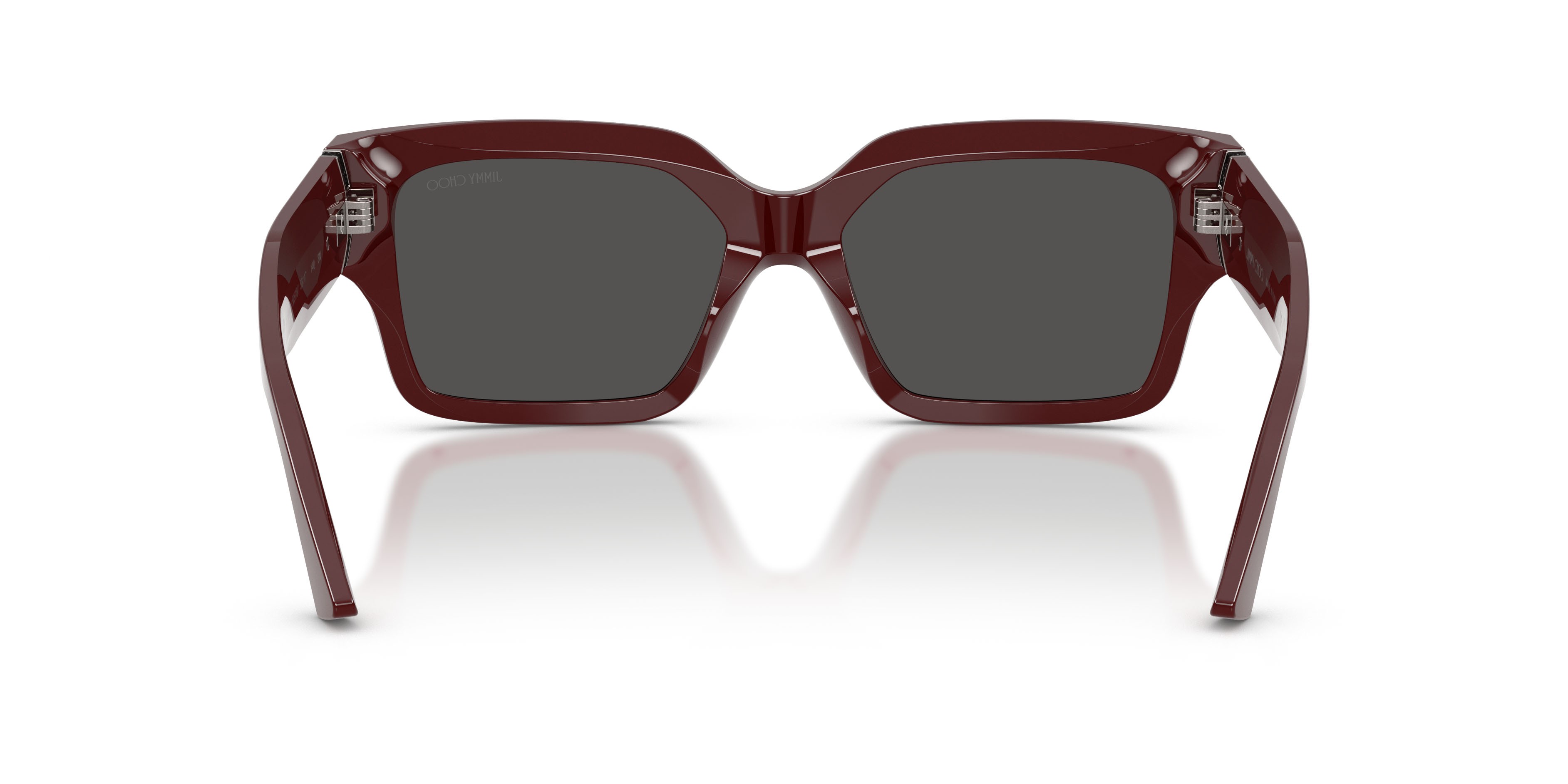 Sunglasses Jimmy Choo JC 5058JU (505787) color mirtillo rosso shape rectangle lenses grigio scuro