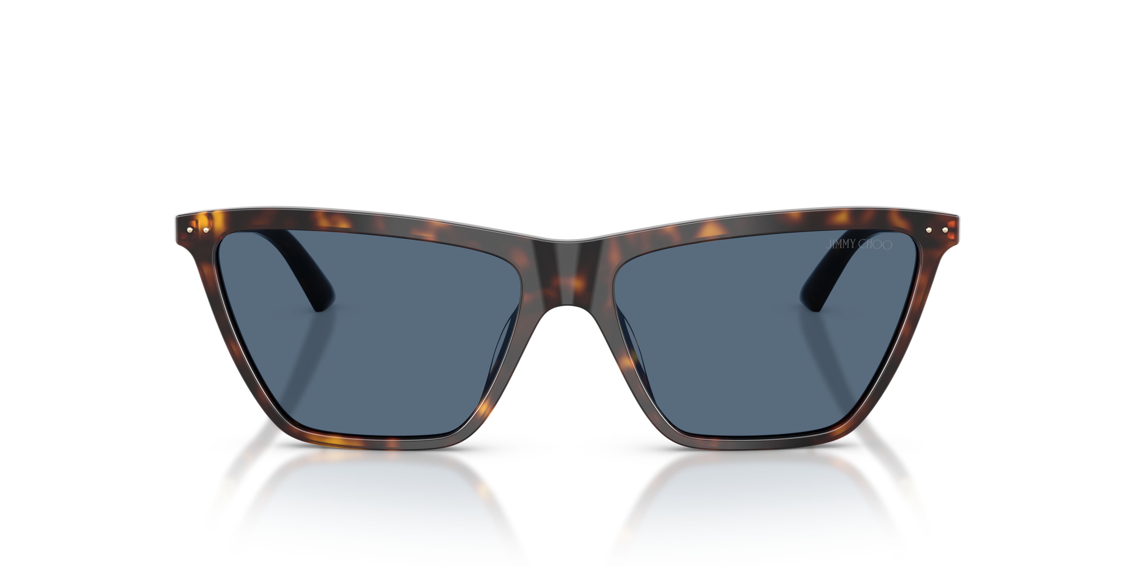 Sunglasses Jimmy Choo JC 5059U (500280) color havana shape cat eye lenses blu scuro