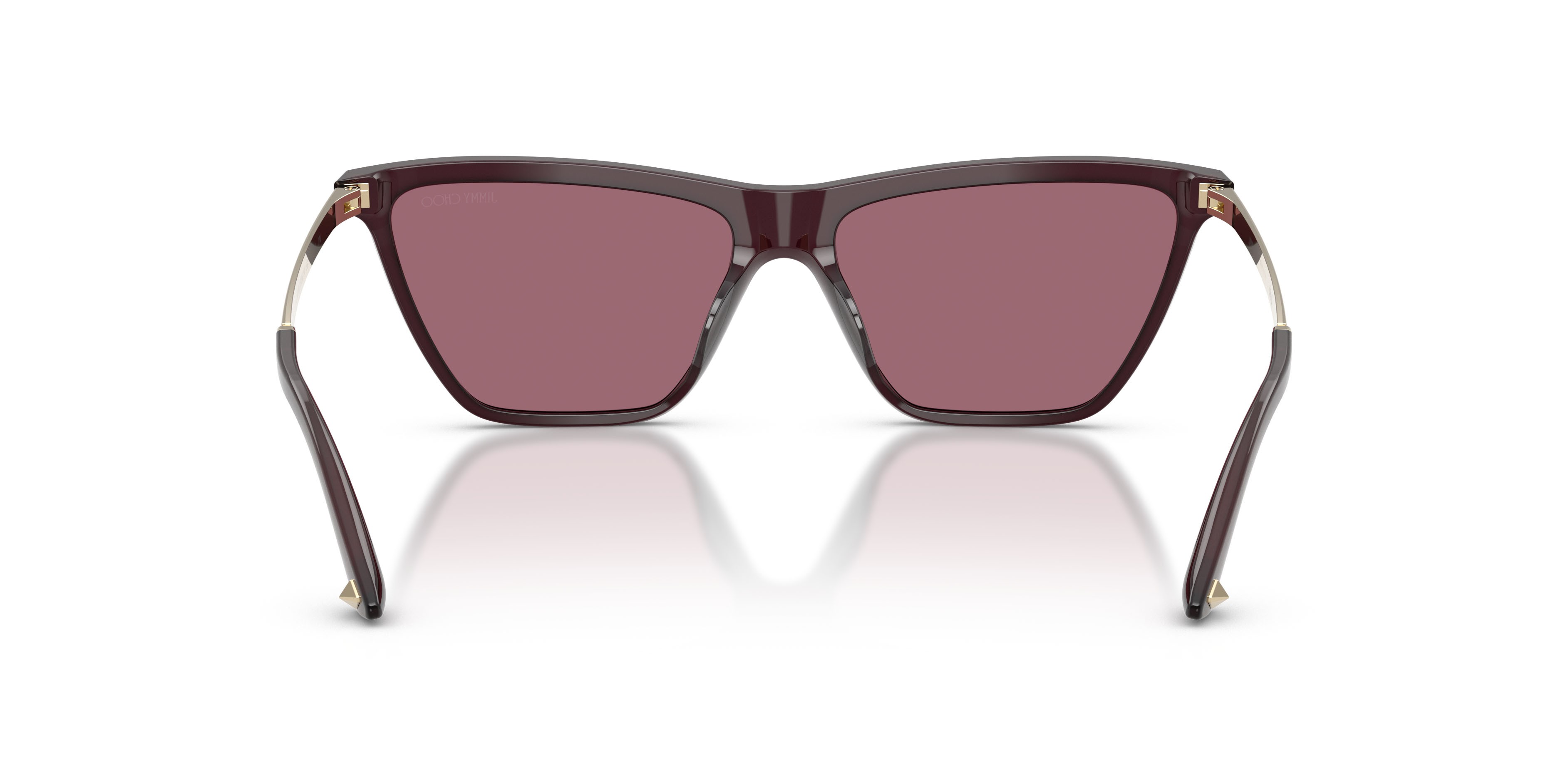 Sunglasses Jimmy Choo JC 5059U (50861A) color prugna opalino shape cat eye lenses viola