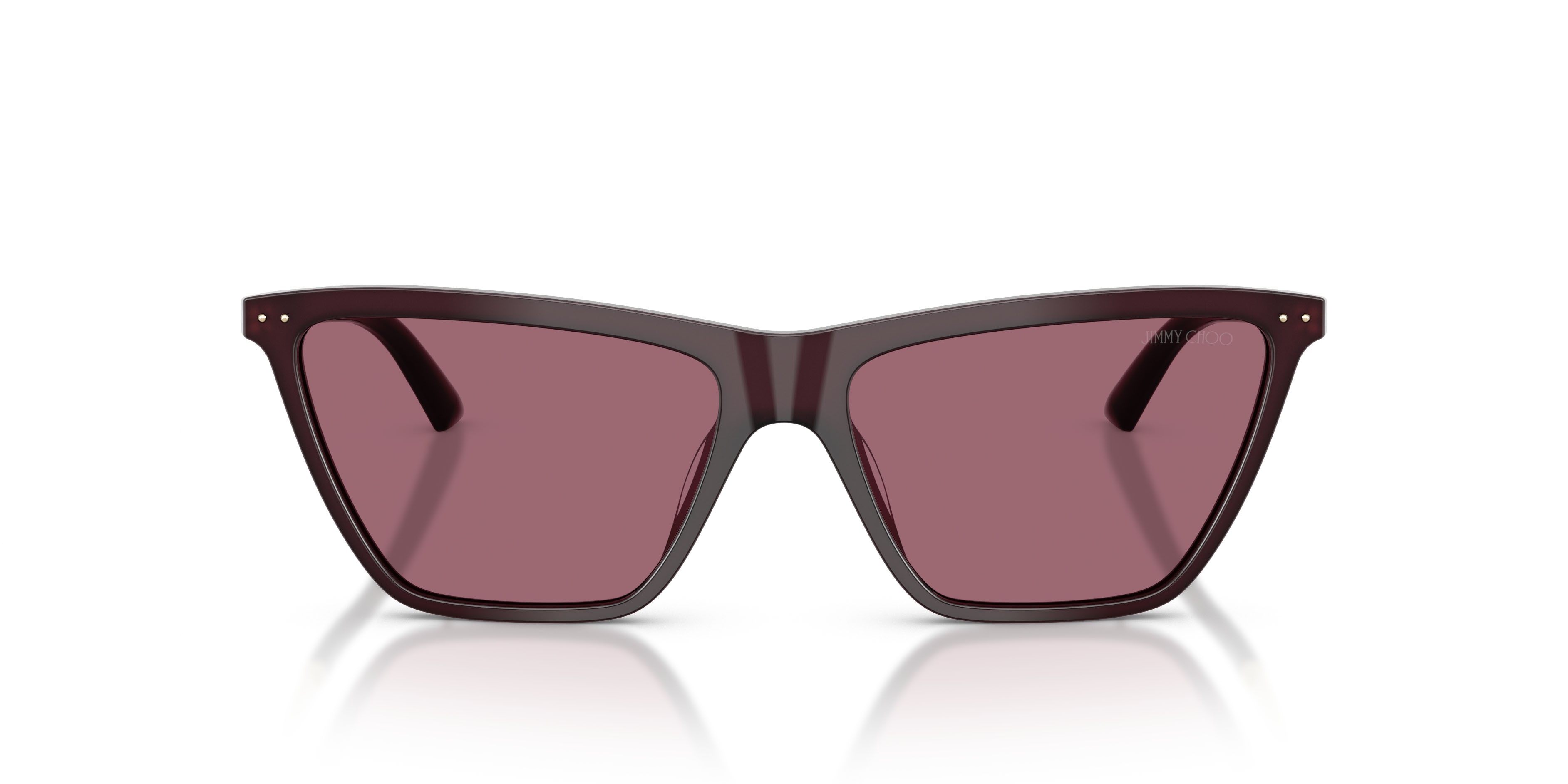 Sunglasses Jimmy Choo JC 5059U (50861A) color prugna opalino shape cat eye lenses viola