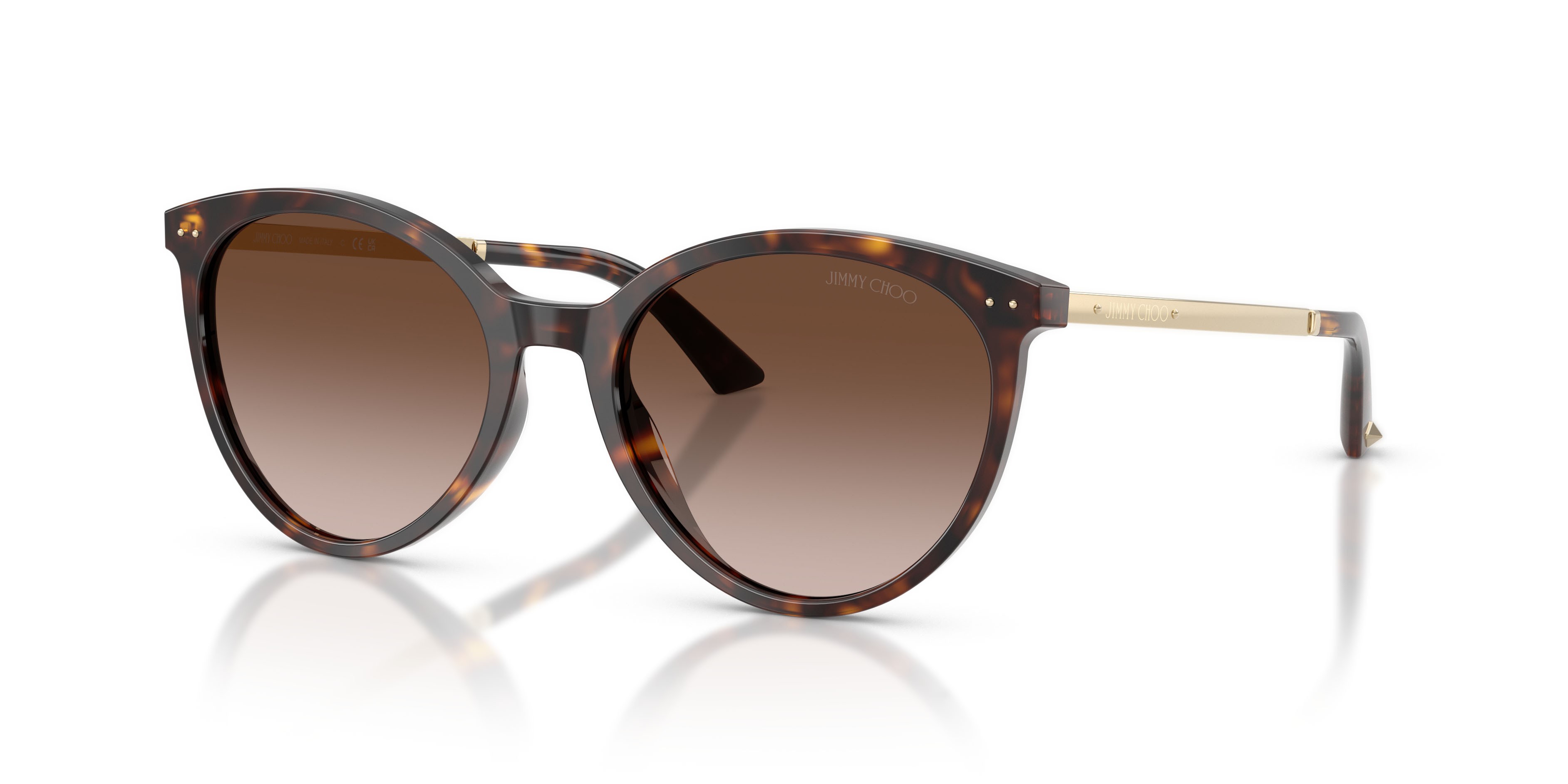 Occhiali da sole Jimmy Choo JC 5060 (500213) colore havana forma pantos lenti marrone sfumato