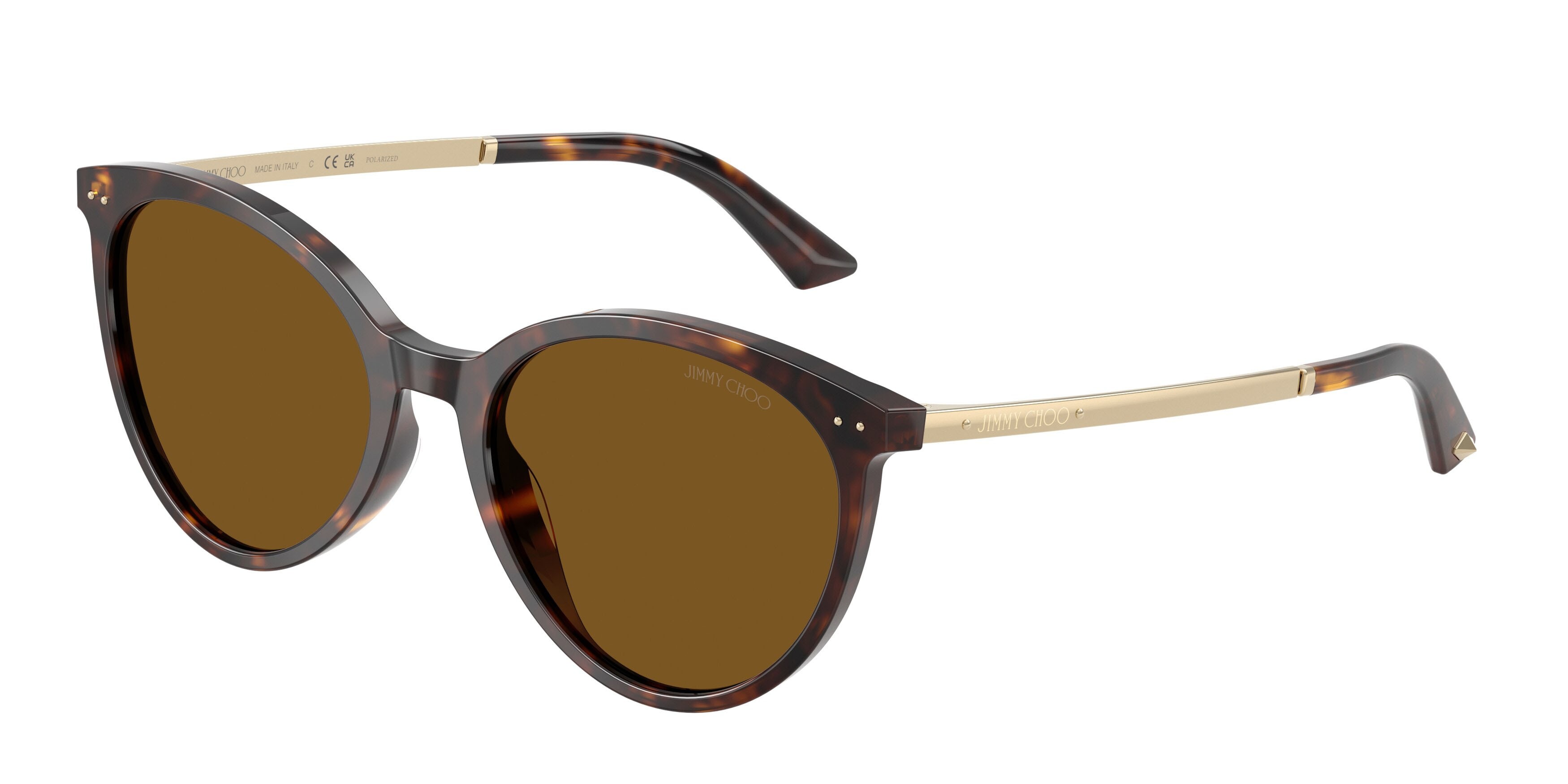 Occhiali da sole Jimmy Choo JC 5060 (500283) colore havana forma pantos lenti polar marrone scuro