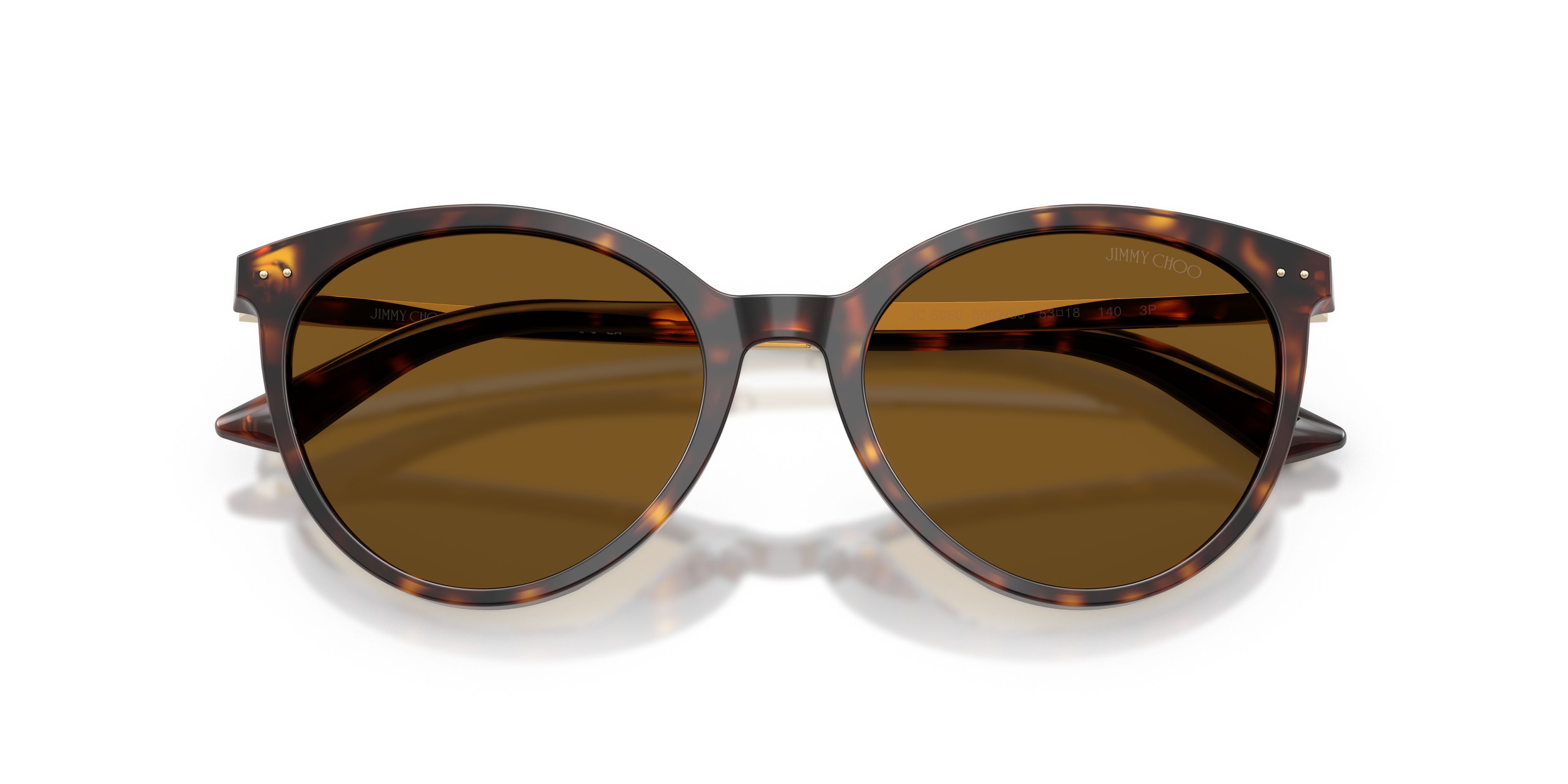 Occhiali da sole Jimmy Choo JC 5060 (500283) colore havana forma pantos lenti polar marrone scuro