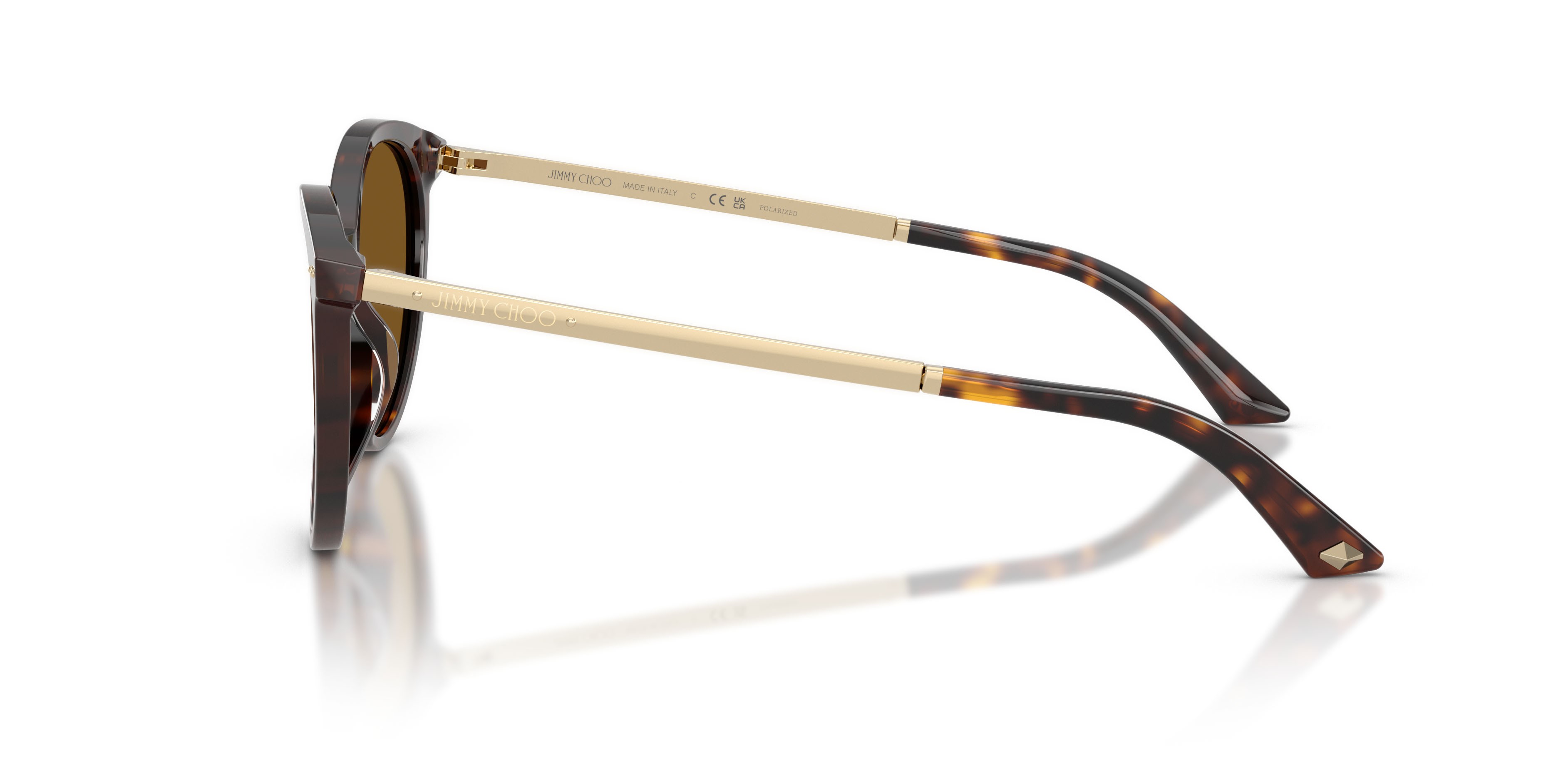 Occhiali da sole Jimmy Choo JC 5060 (500283) colore havana forma pantos lenti polar marrone scuro