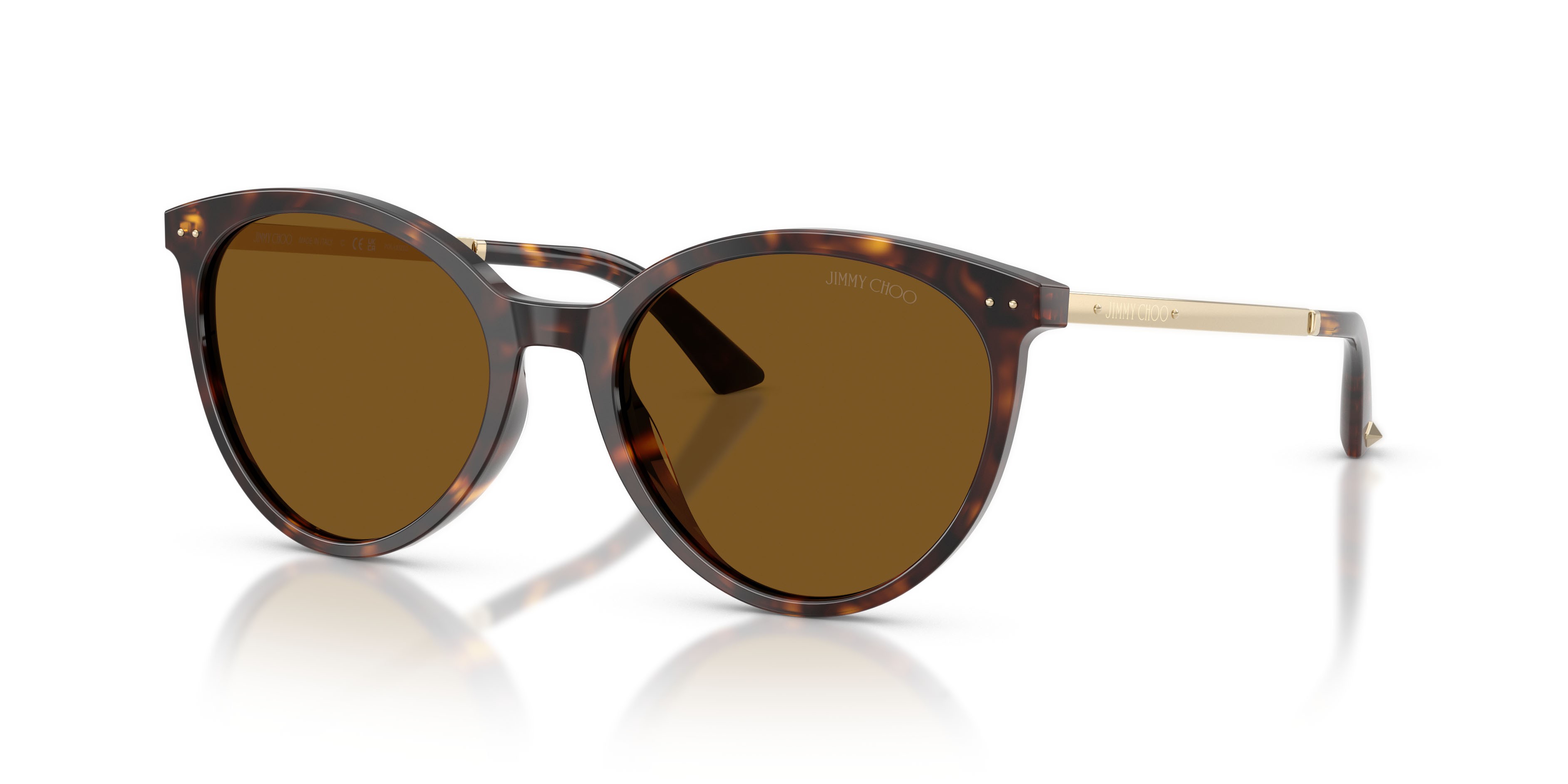 Occhiali da sole Jimmy Choo JC 5060 (500283) colore havana forma pantos lenti polar marrone scuro