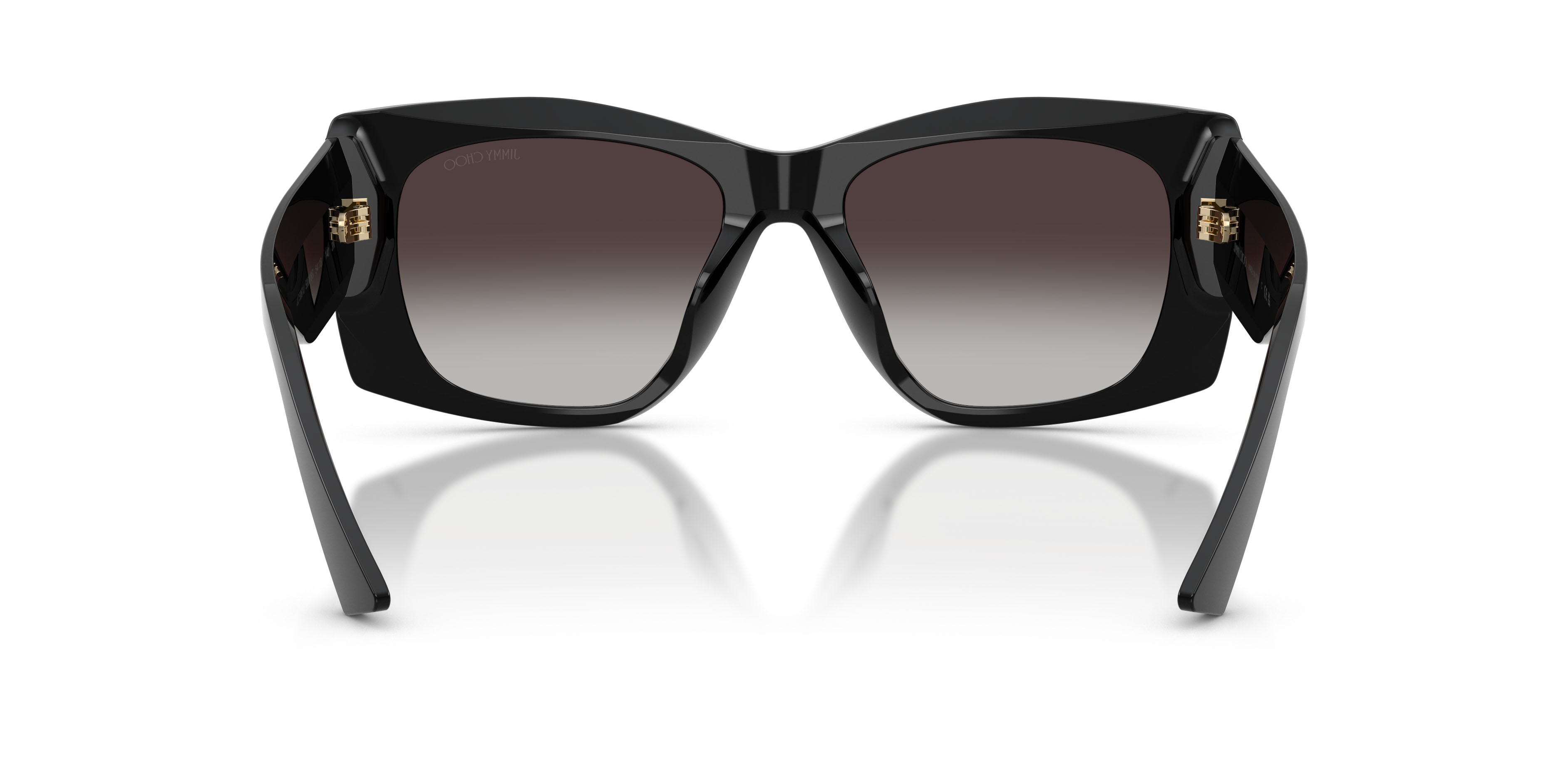 Occhiali da sole Jimmy Choo JC 5061U (50008G) colore nero forma farfalla lenti sfumato grigio