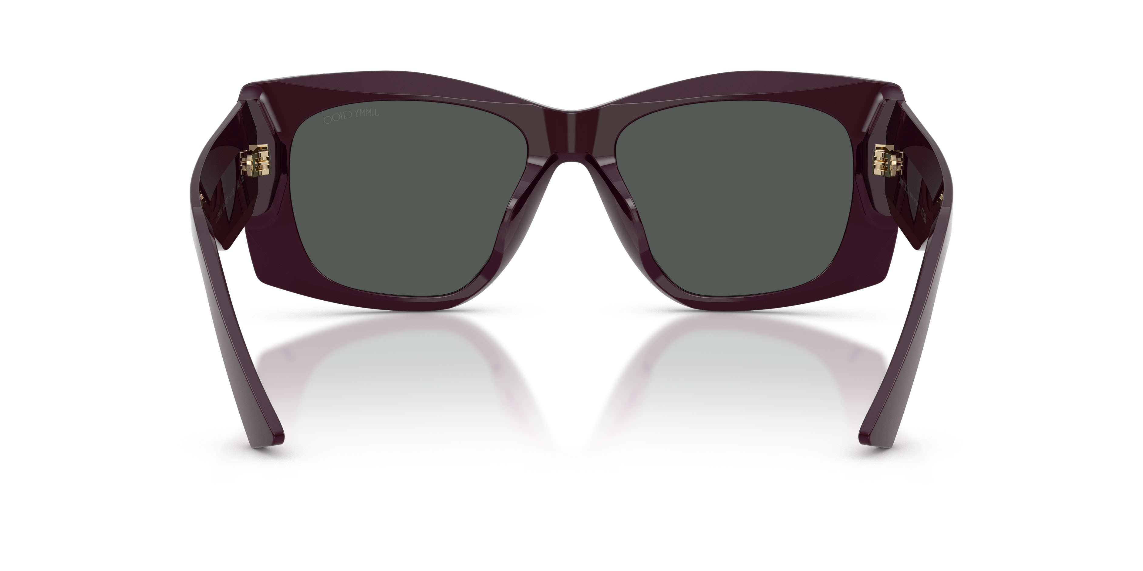 Occhiali da sole Jimmy Choo JC 5061U (507587) colore prugna forma farfalla lenti grigio scuro