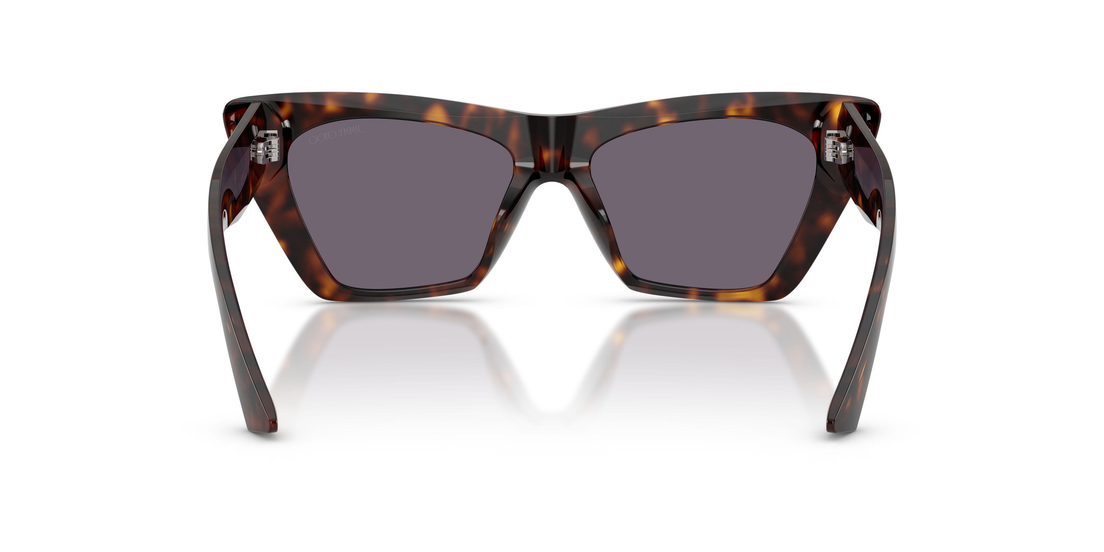 Occhiali da sole Jimmy Choo JC 5062U (50021A) colore havana forma cat eye lenti viola