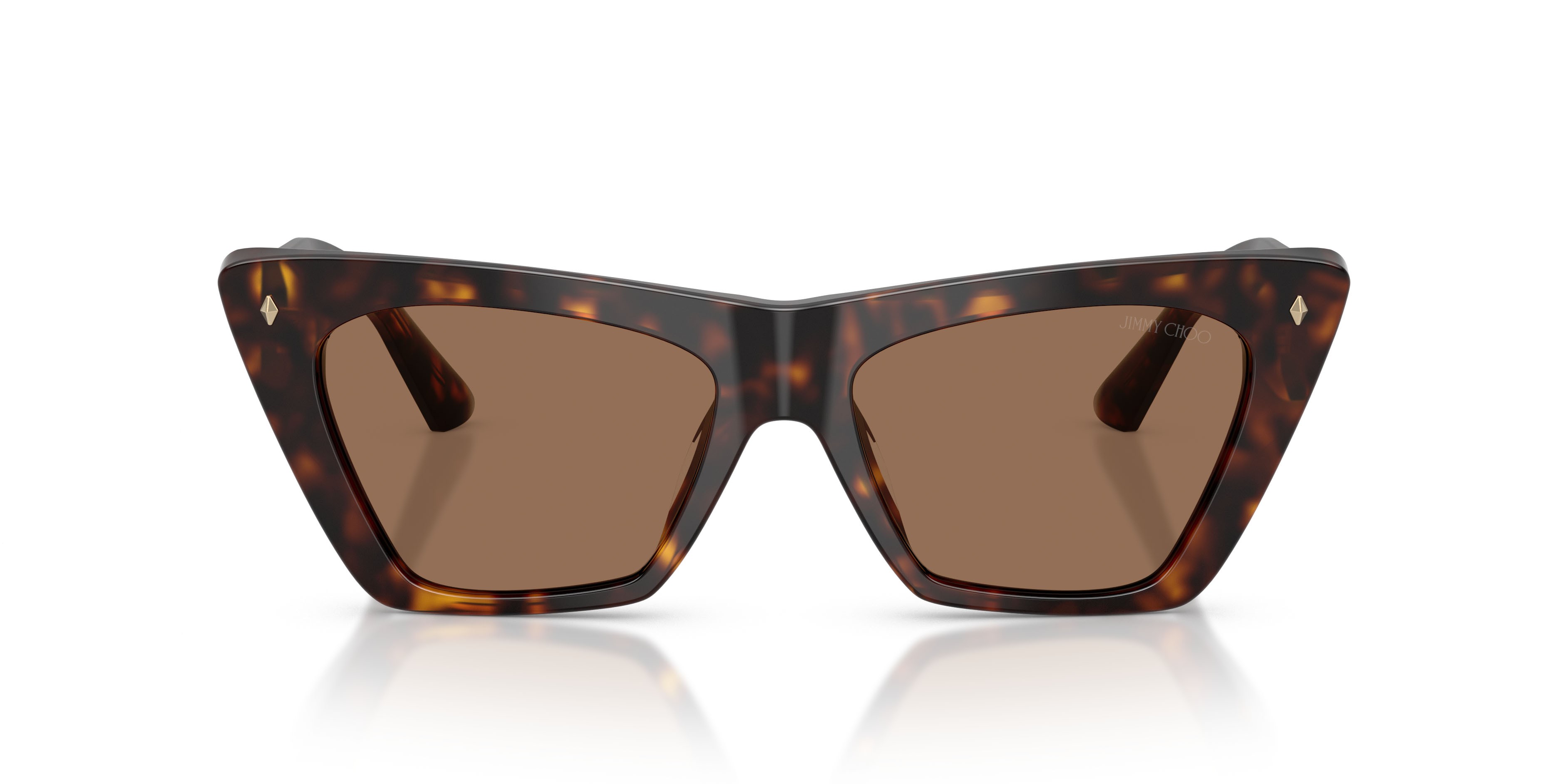 Sunglasses Jimmy Choo JC 5062U (500273) color havana shape cat eye lenses marrone scuro