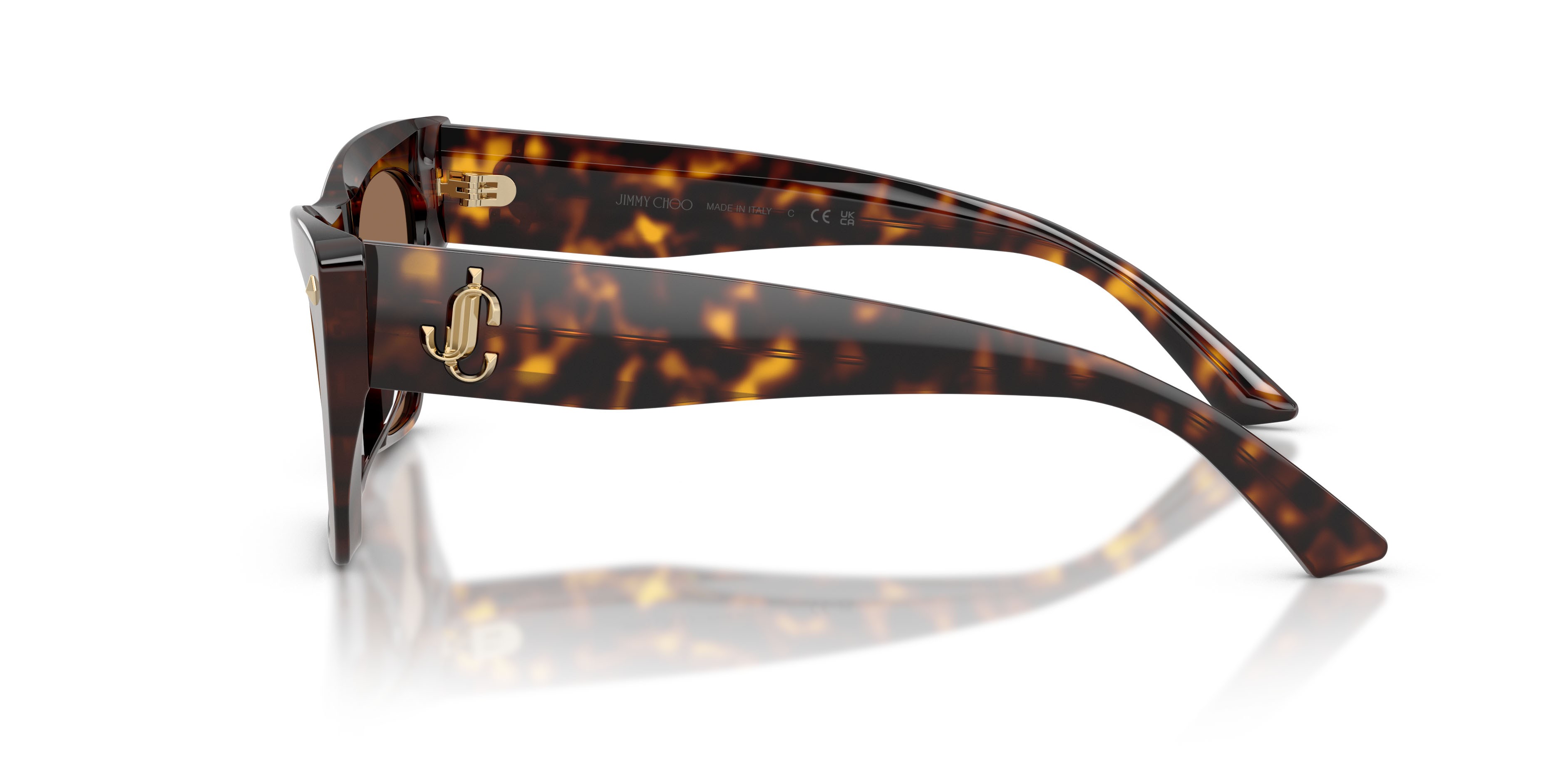 Sunglasses Jimmy Choo JC 5062U (500273) color havana shape cat eye lenses marrone scuro