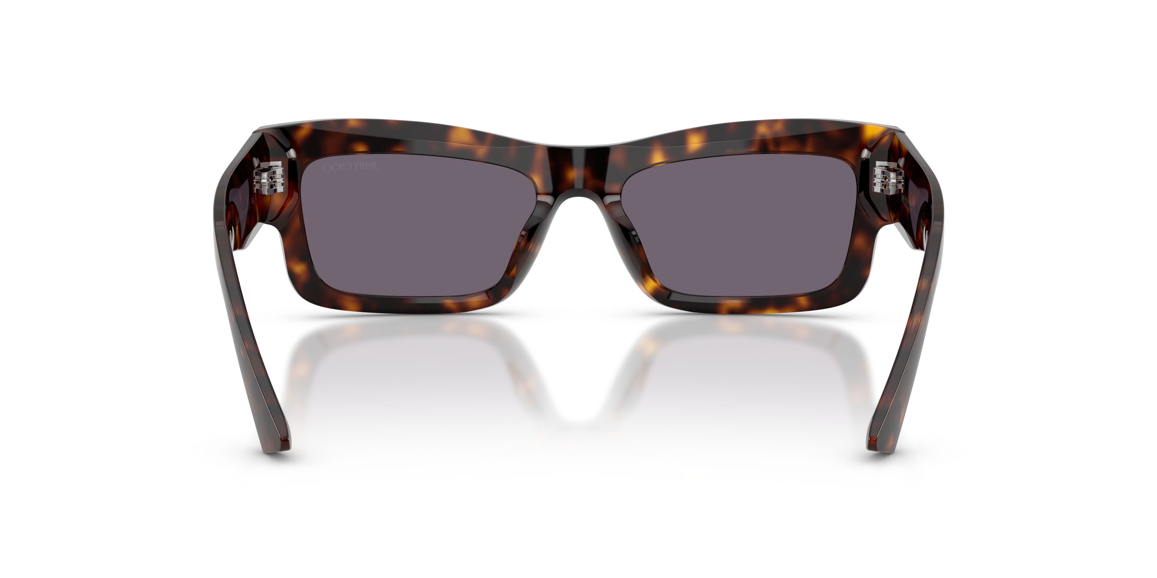 Occhiali da sole Jimmy Choo JC 5063U (50021A) colore havana forma rettangolare lenti viola