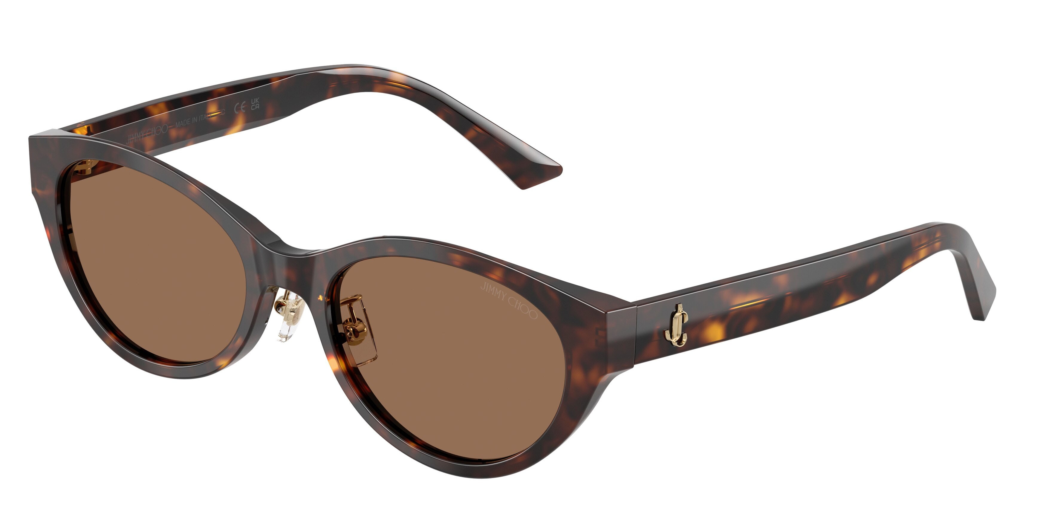 Occhiali da sole Jimmy Choo JC 5064D (500273) colore havana forma ovale lenti marrone scuro