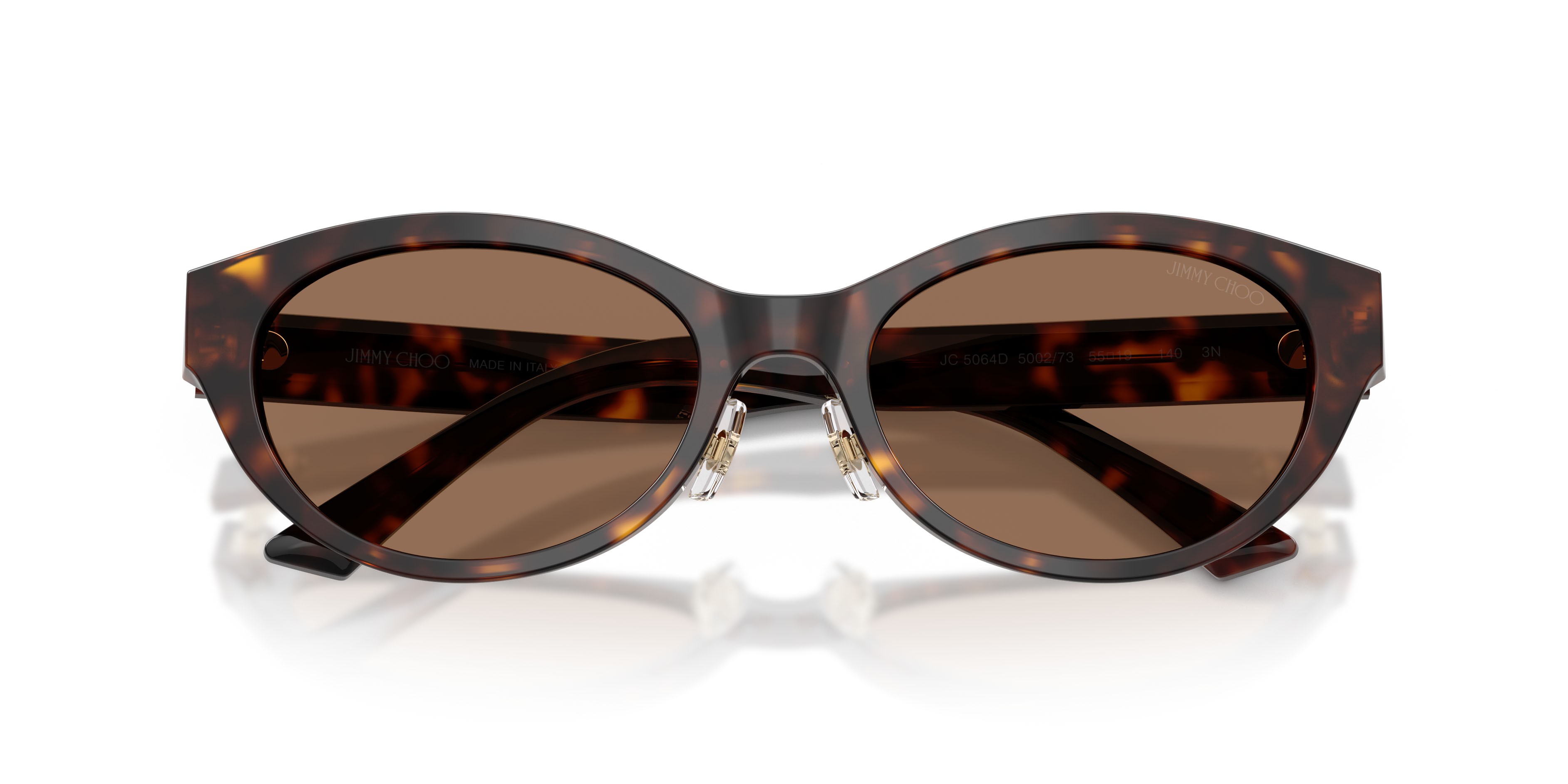 Occhiali da sole Jimmy Choo JC 5064D (500273) colore havana forma ovale lenti marrone scuro