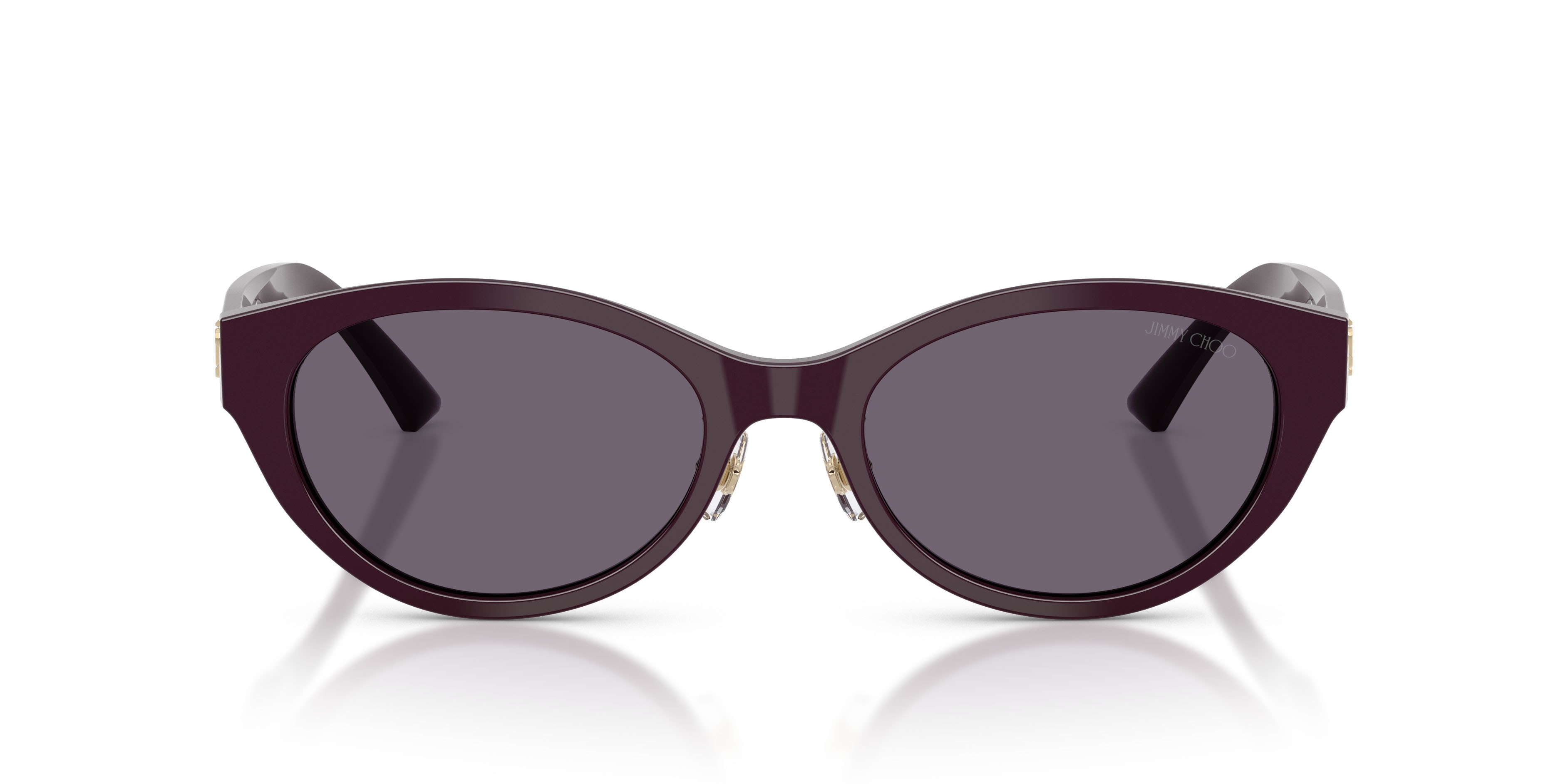 Sunglasses Jimmy Choo JC 5064D (50751A) color prugna shape oval lenses viola
