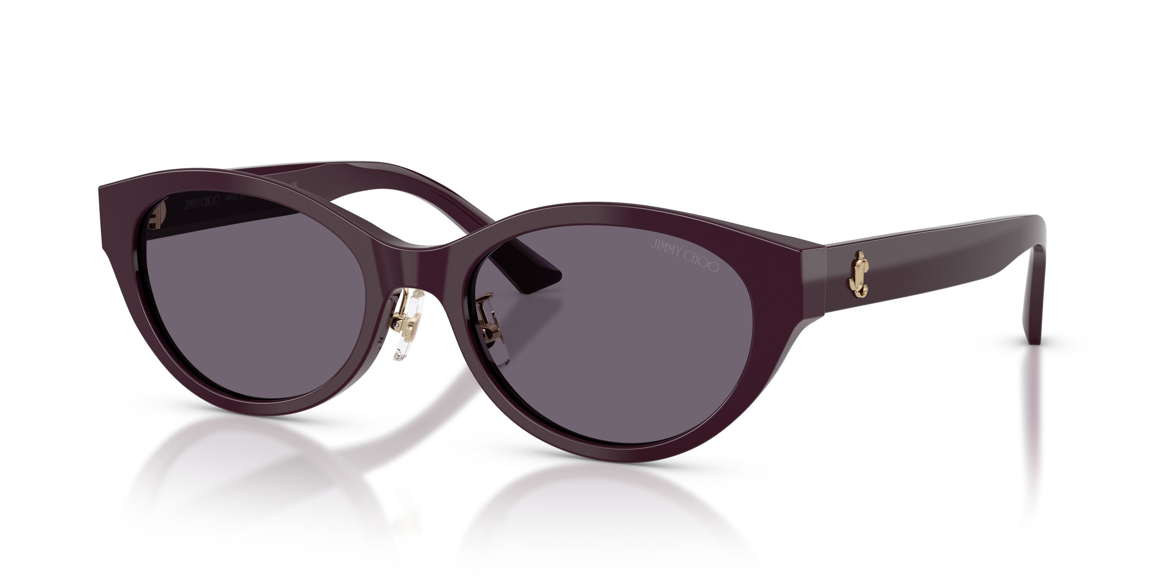 Sunglasses Jimmy Choo JC 5064D (50751A) color prugna shape oval lenses viola
