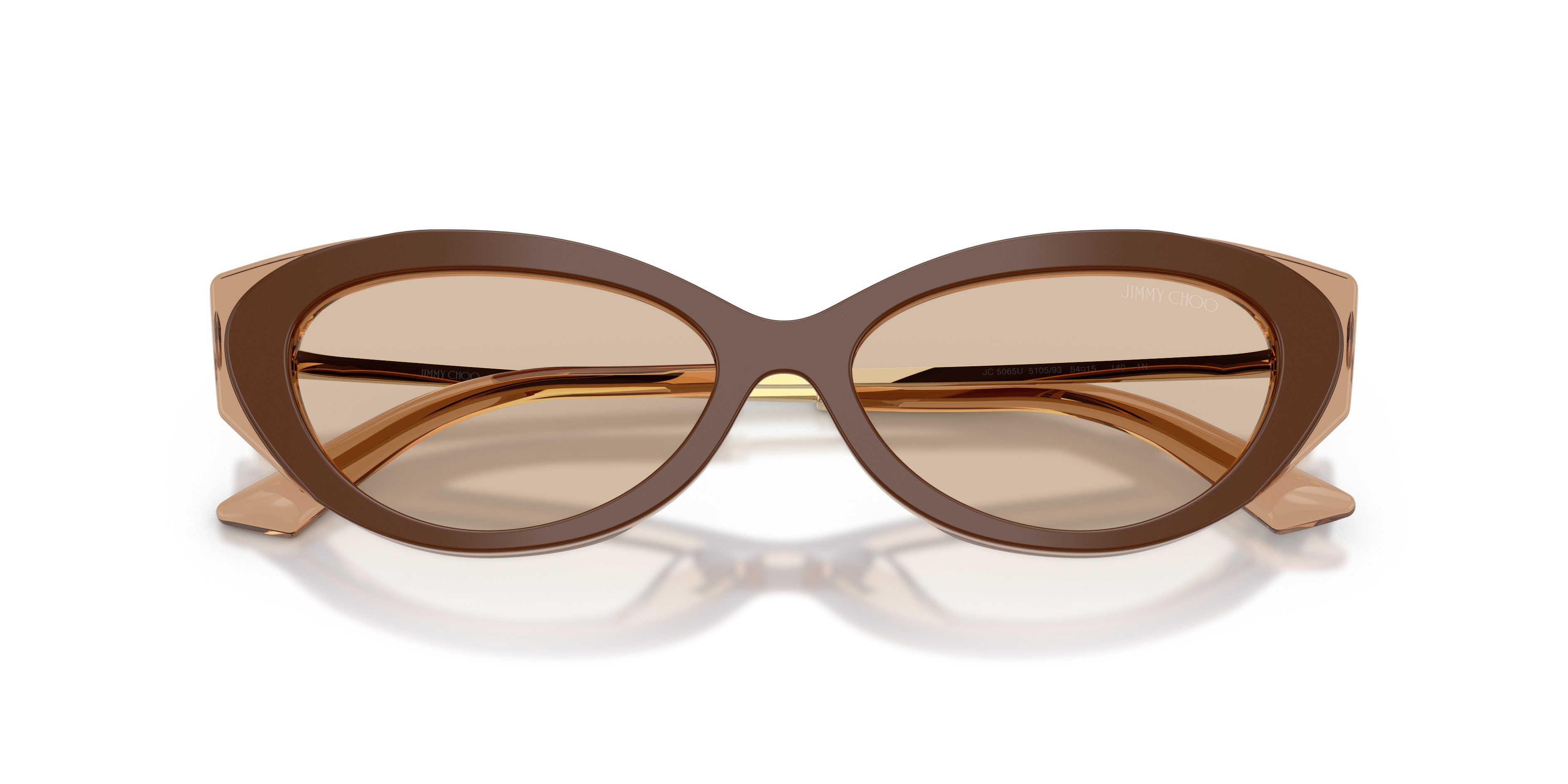Occhiali da sole Jimmy Choo JC 5065U (510593) colore marrone/tanno forma cat eye lenti marrone chiaro