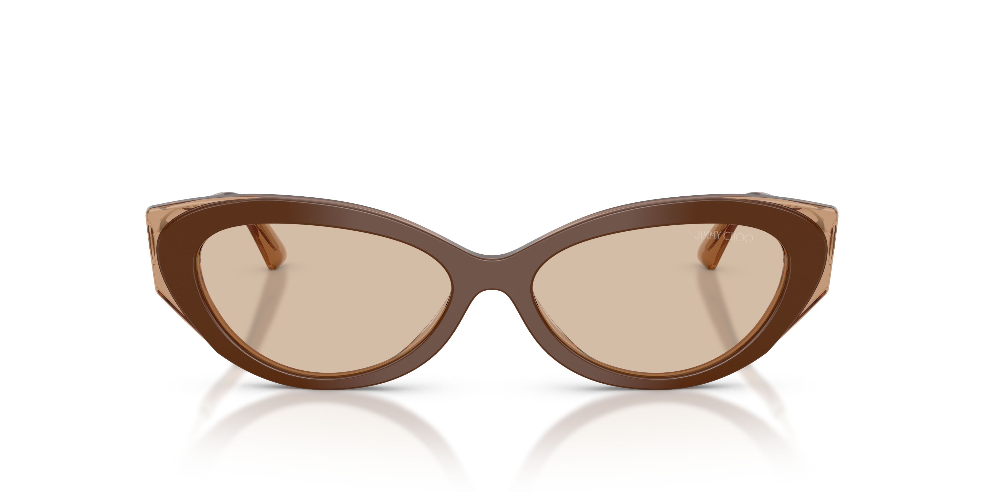 Occhiali da sole Jimmy Choo JC 5065U (510593) colore marrone/tanno forma cat eye lenti marrone chiaro