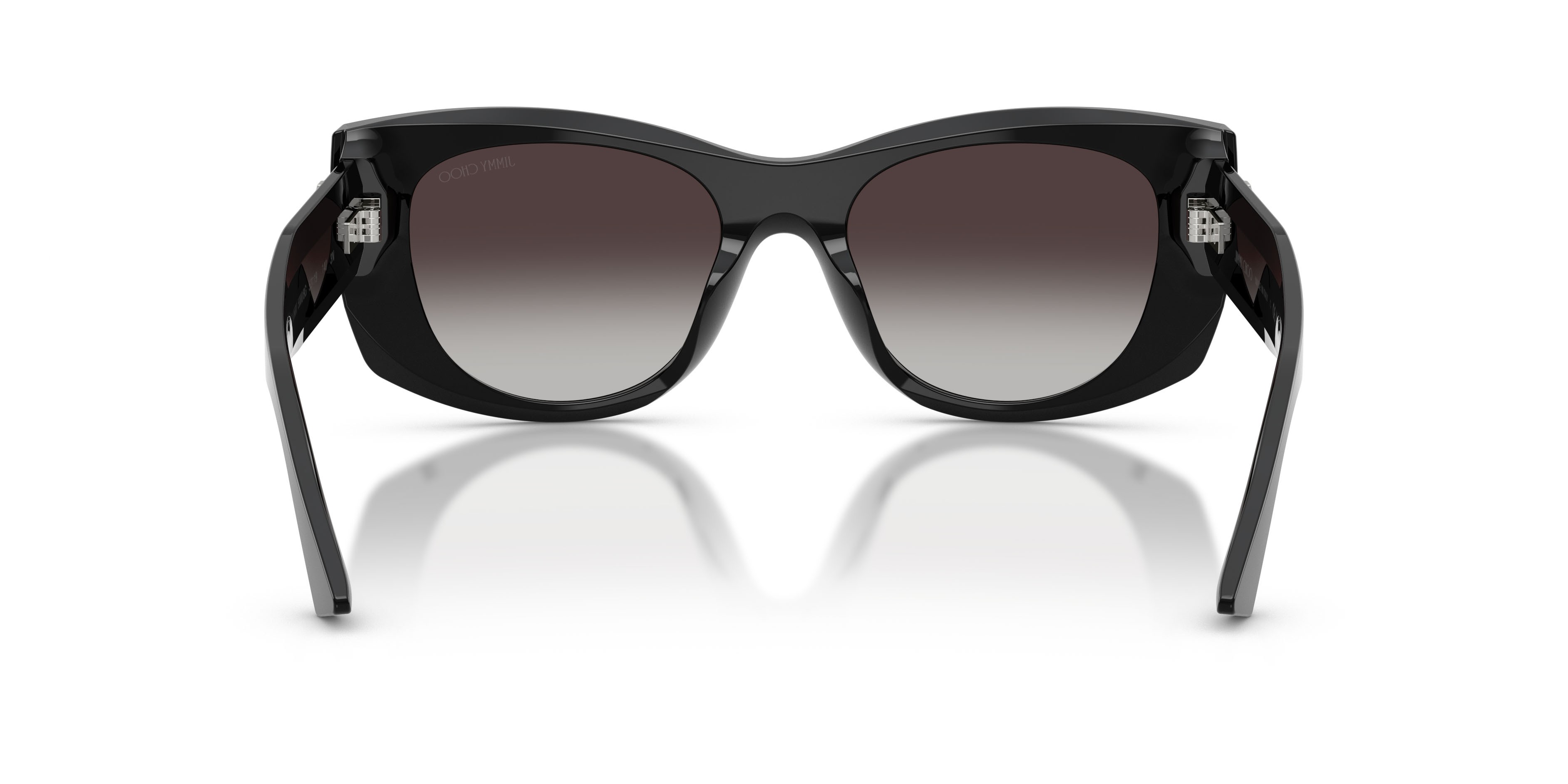Occhiali da sole Jimmy Choo JC 5066U (50008G) colore nero forma farfalla lenti sfumato grigio