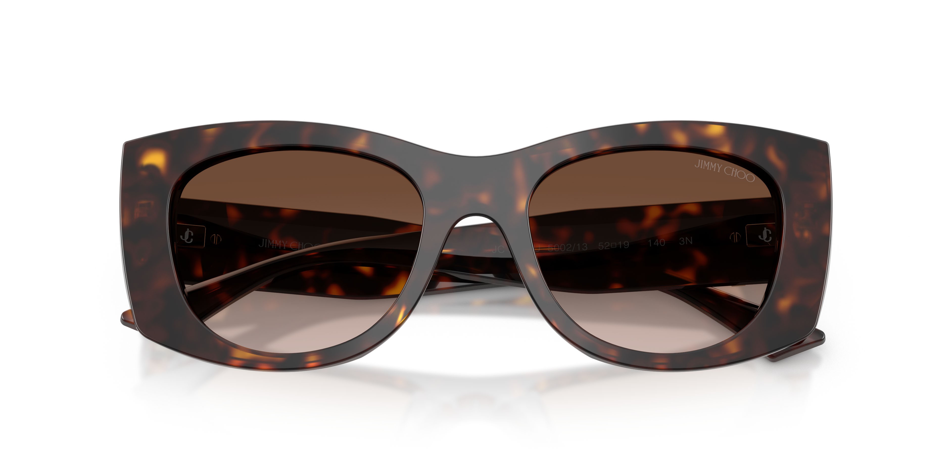 Sunglasses Jimmy Choo JC 5066U (500213) color havana shape butterfly lenses marrone sfumato