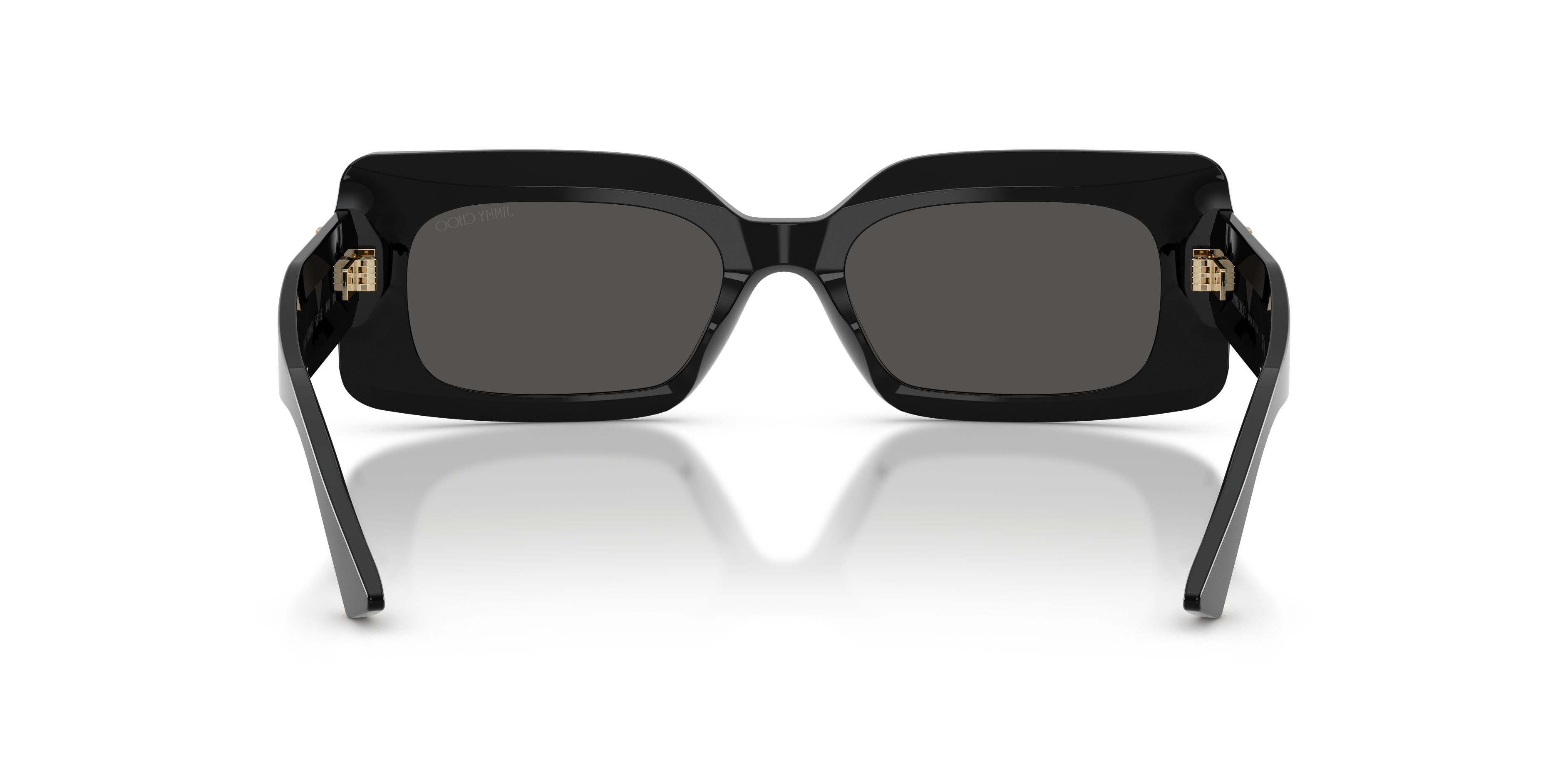 Occhiali da sole Jimmy Choo JC 5067 (500087) colore nero forma rettangolare lenti grigio scuro