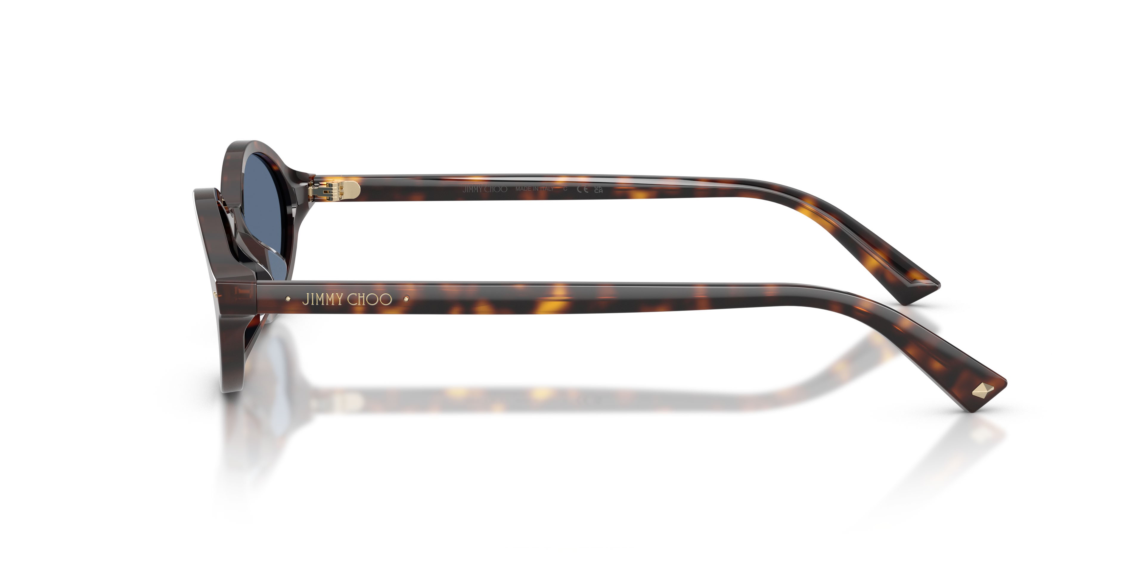 Occhiali da sole Jimmy Choo JC 5068U (500280) colore havana forma ovale lenti blu