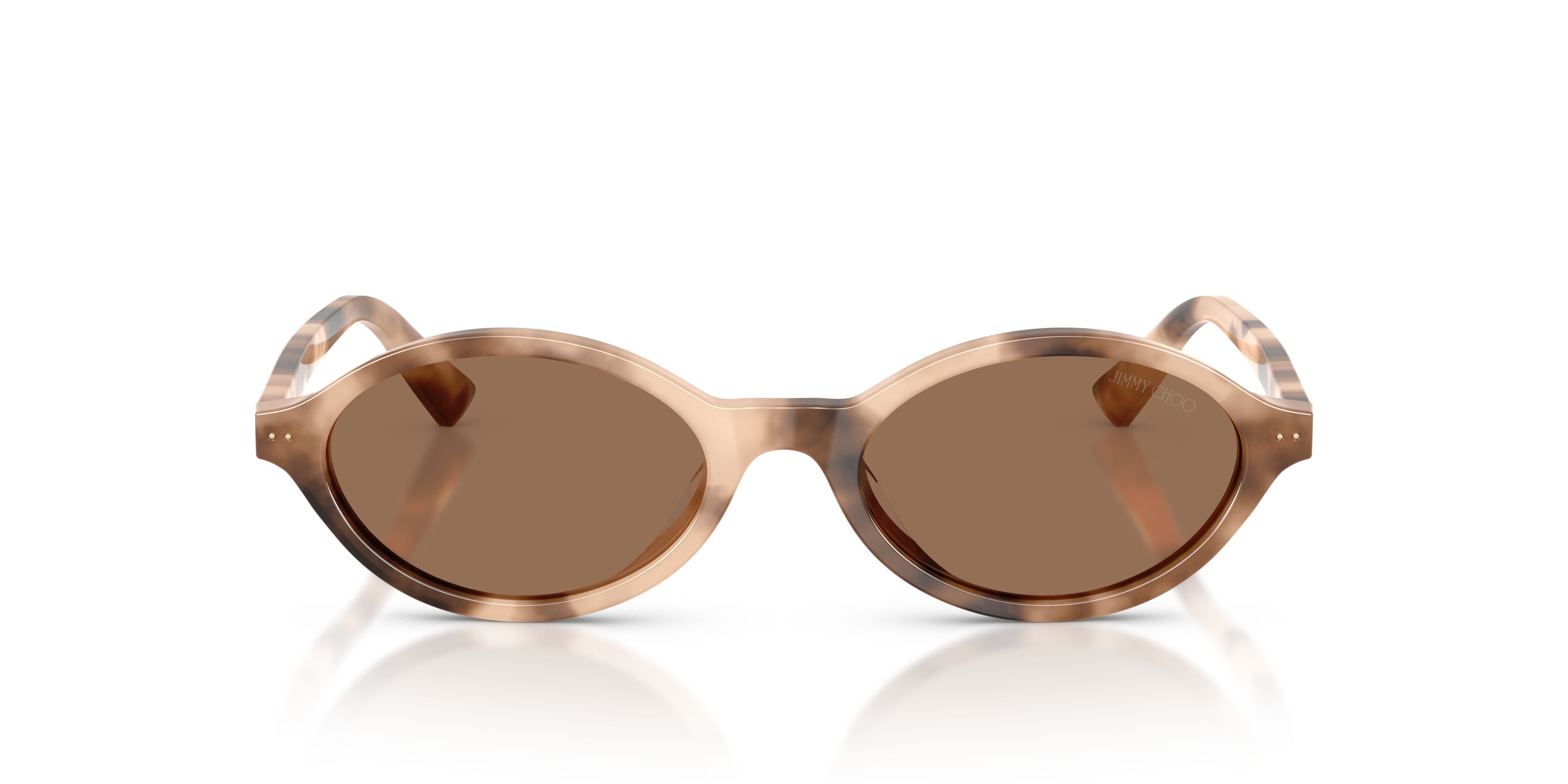 Sunglasses Jimmy Choo JC 5068U (509773) color chai havana shape oval lenses marrone scuro